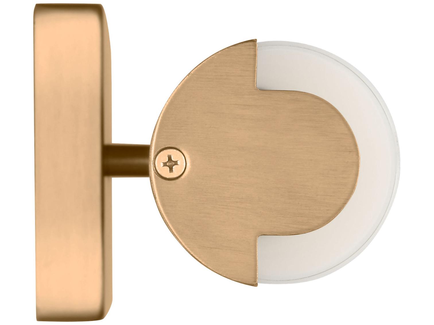 Visual Comfort Studio Kiel 2-Light Satin Brass Vanity Light