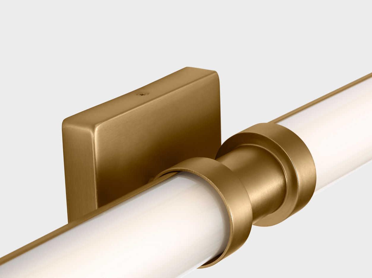 Visual Comfort Studio Kiel 2-Light Satin Brass Vanity Light