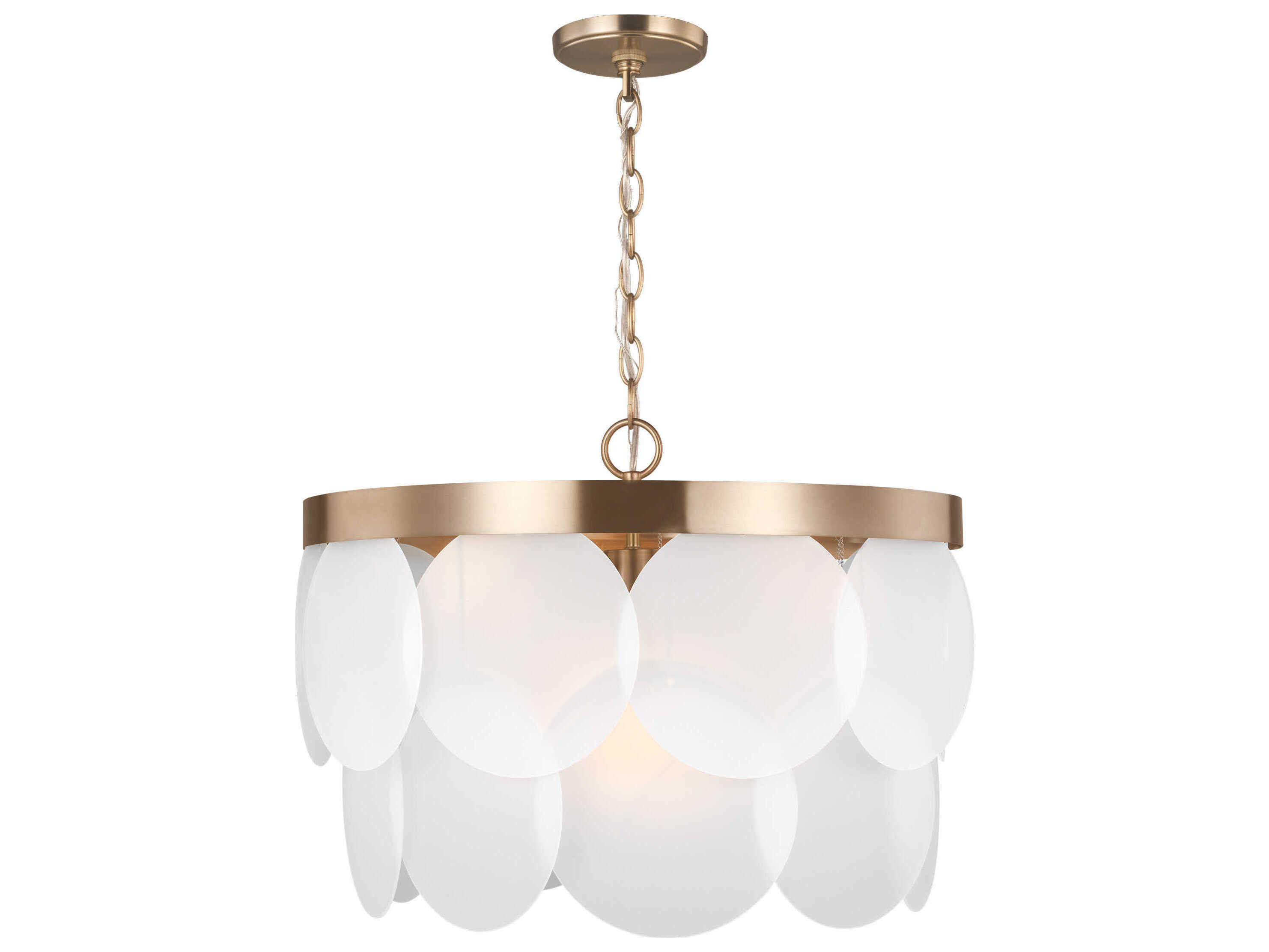 Visual Comfort Studio Mellita 6-Light Satin Brass Pendant