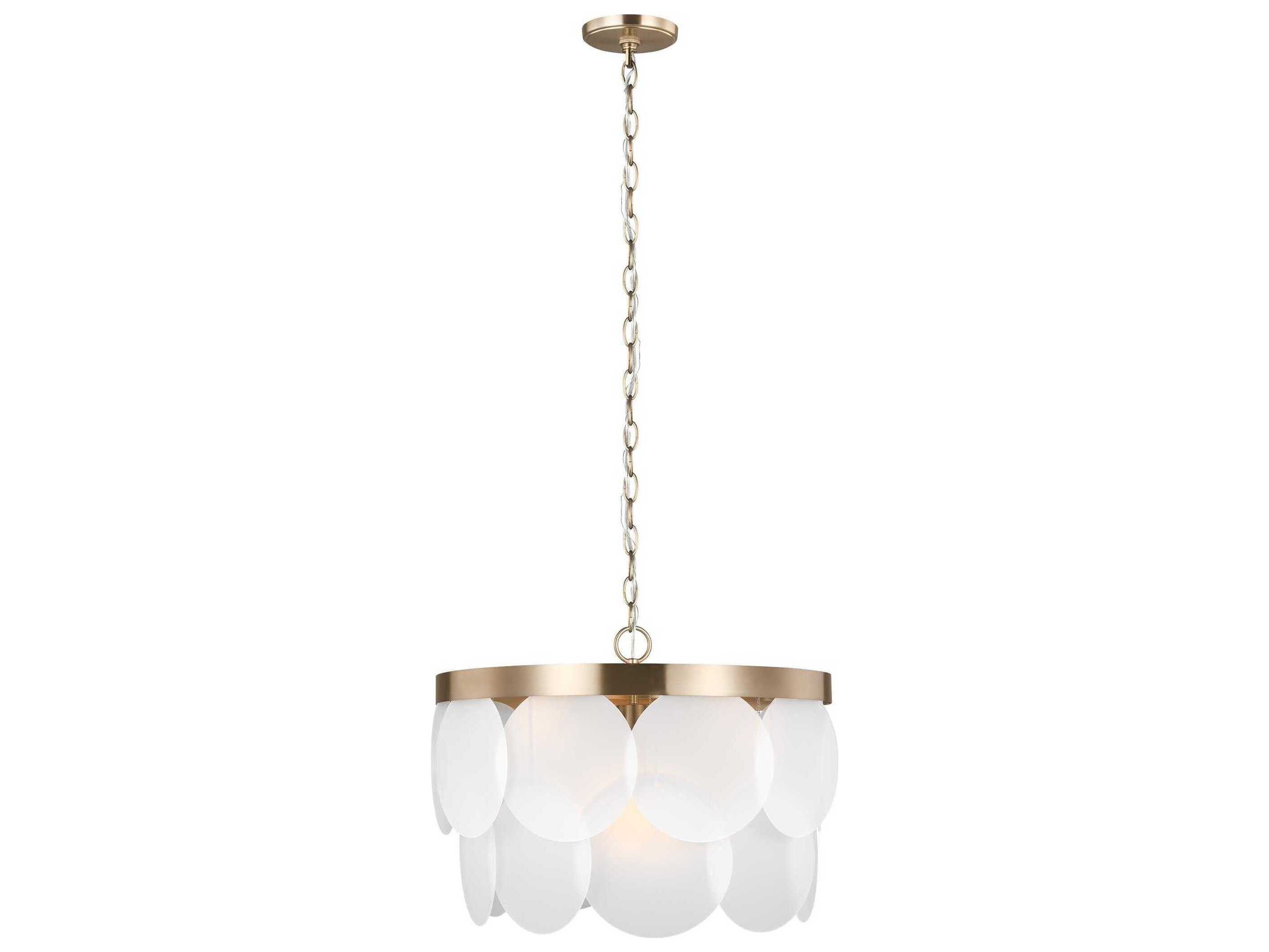 Visual Comfort Studio Mellita 6-Light Satin Brass Pendant