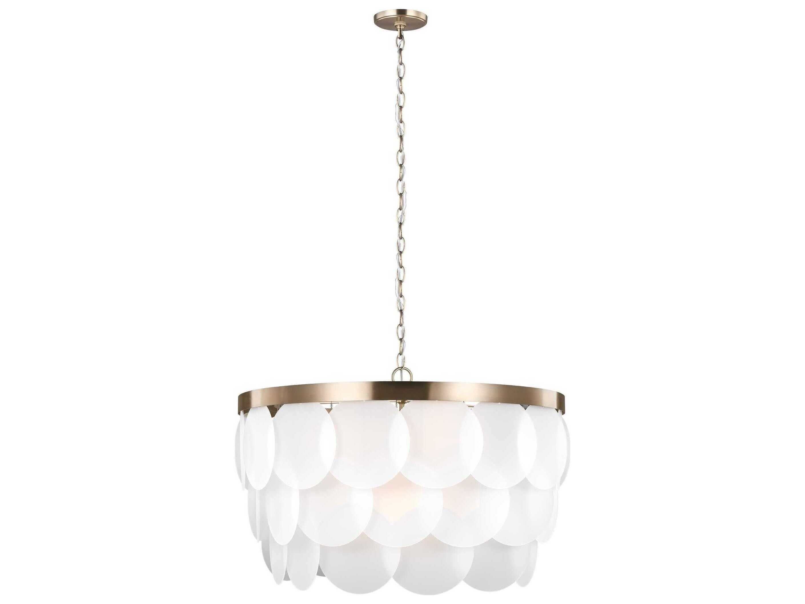 Visual Comfort Studio Mellita 8-Light Satin Brass Pendant