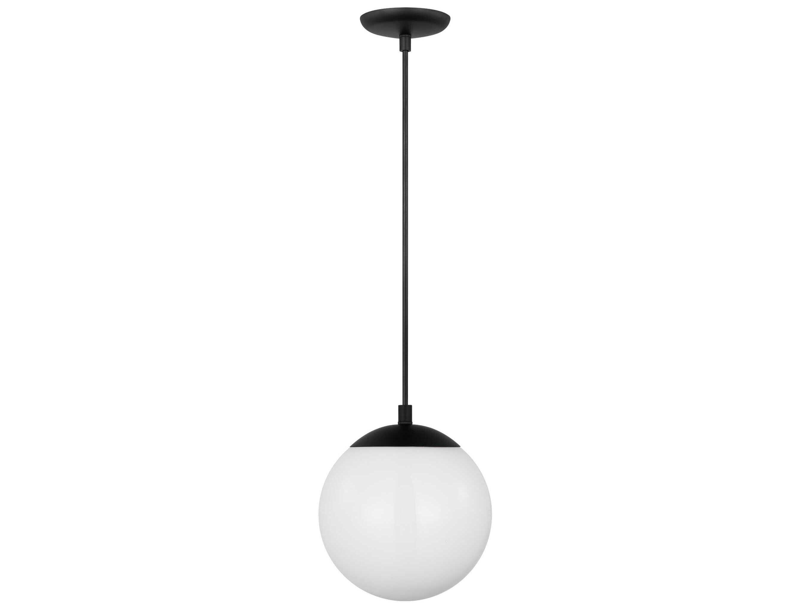 Visual Comfort Studio Leo 1-Light Midnight Black Globe Mini Pendant