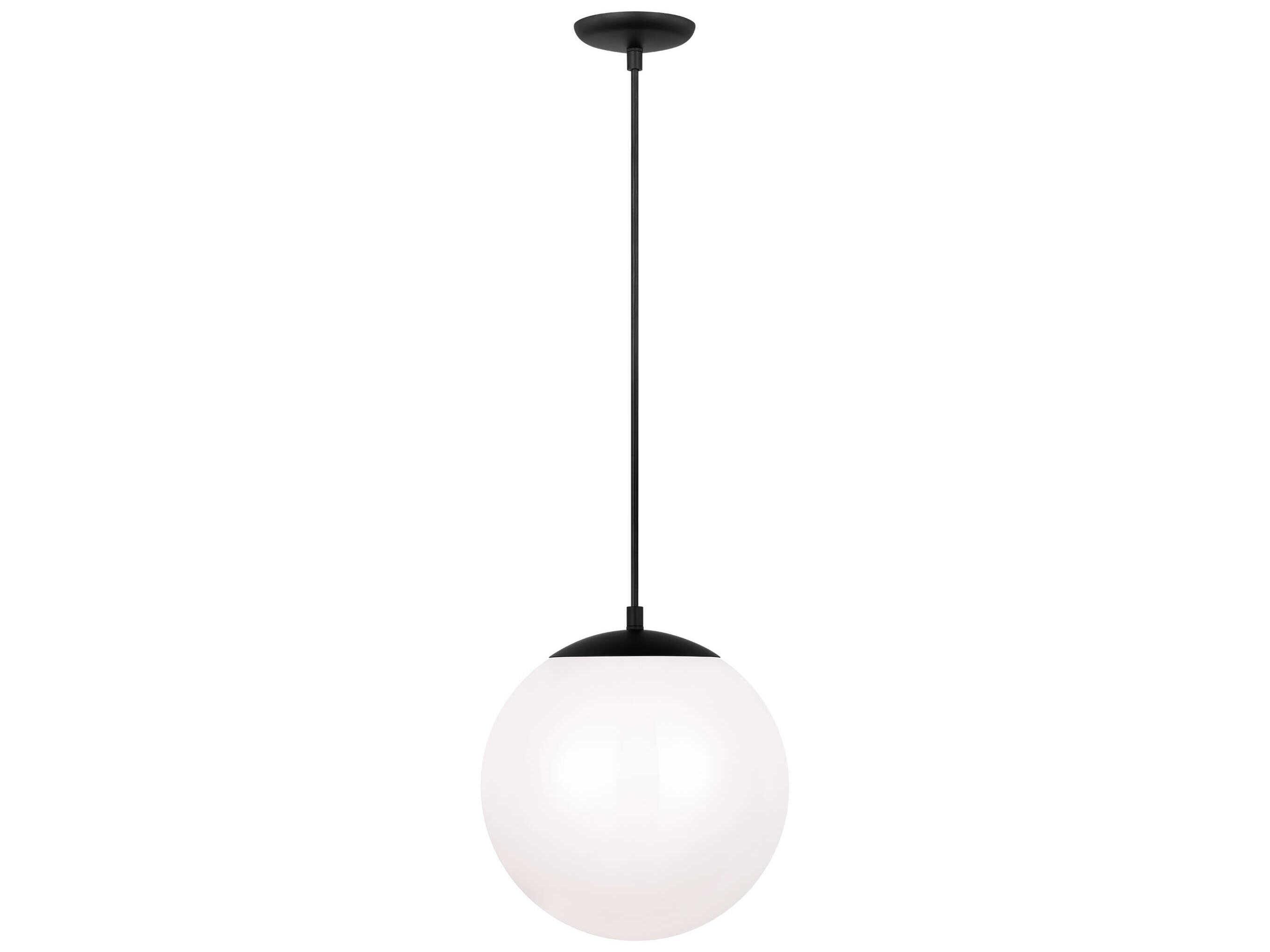 Visual Comfort Studio Leo 1-Light Midnight Black Globe Mini Pendant