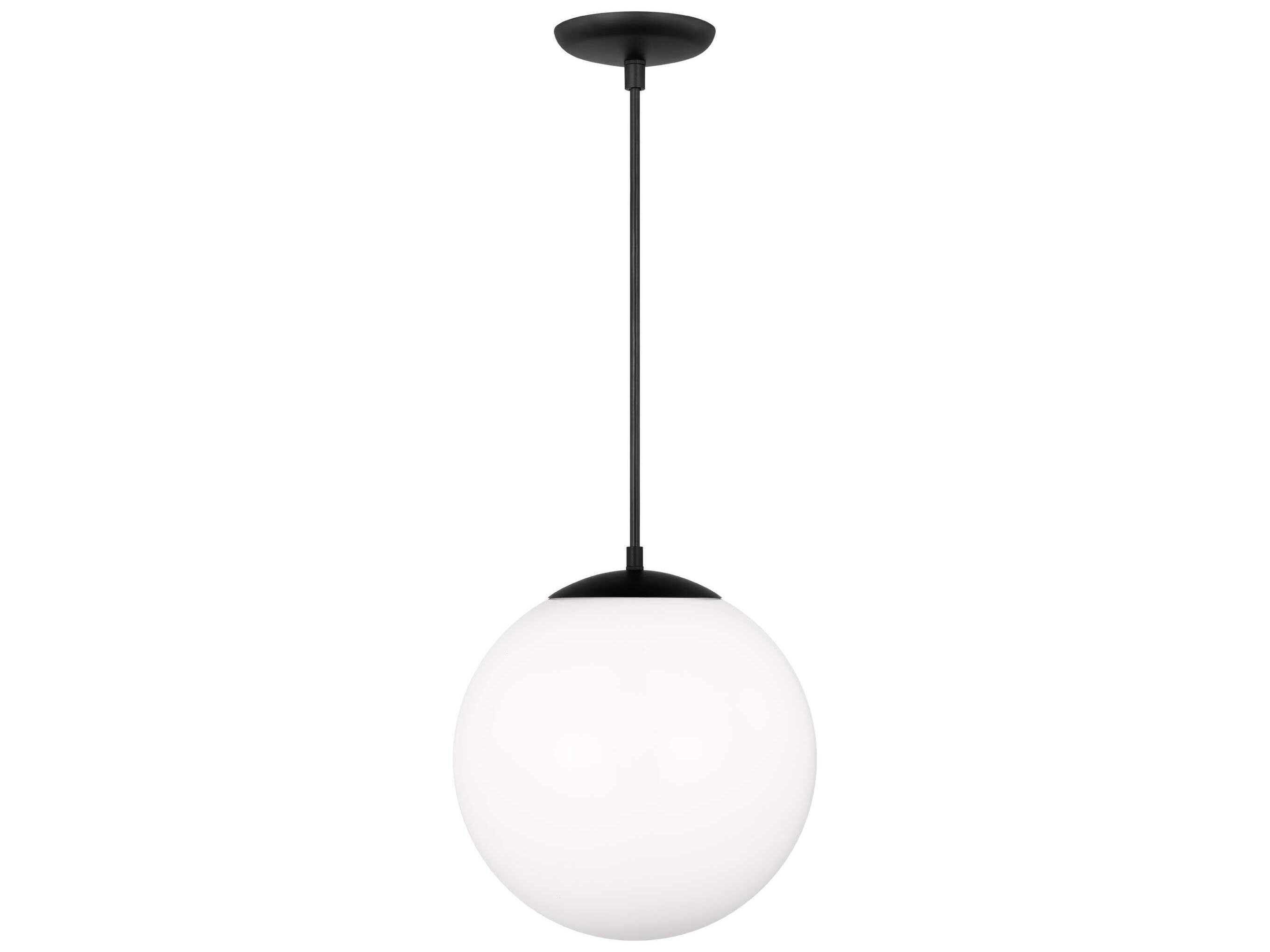 Visual Comfort Studio Leo 1-Light Midnight Black Globe Pendant