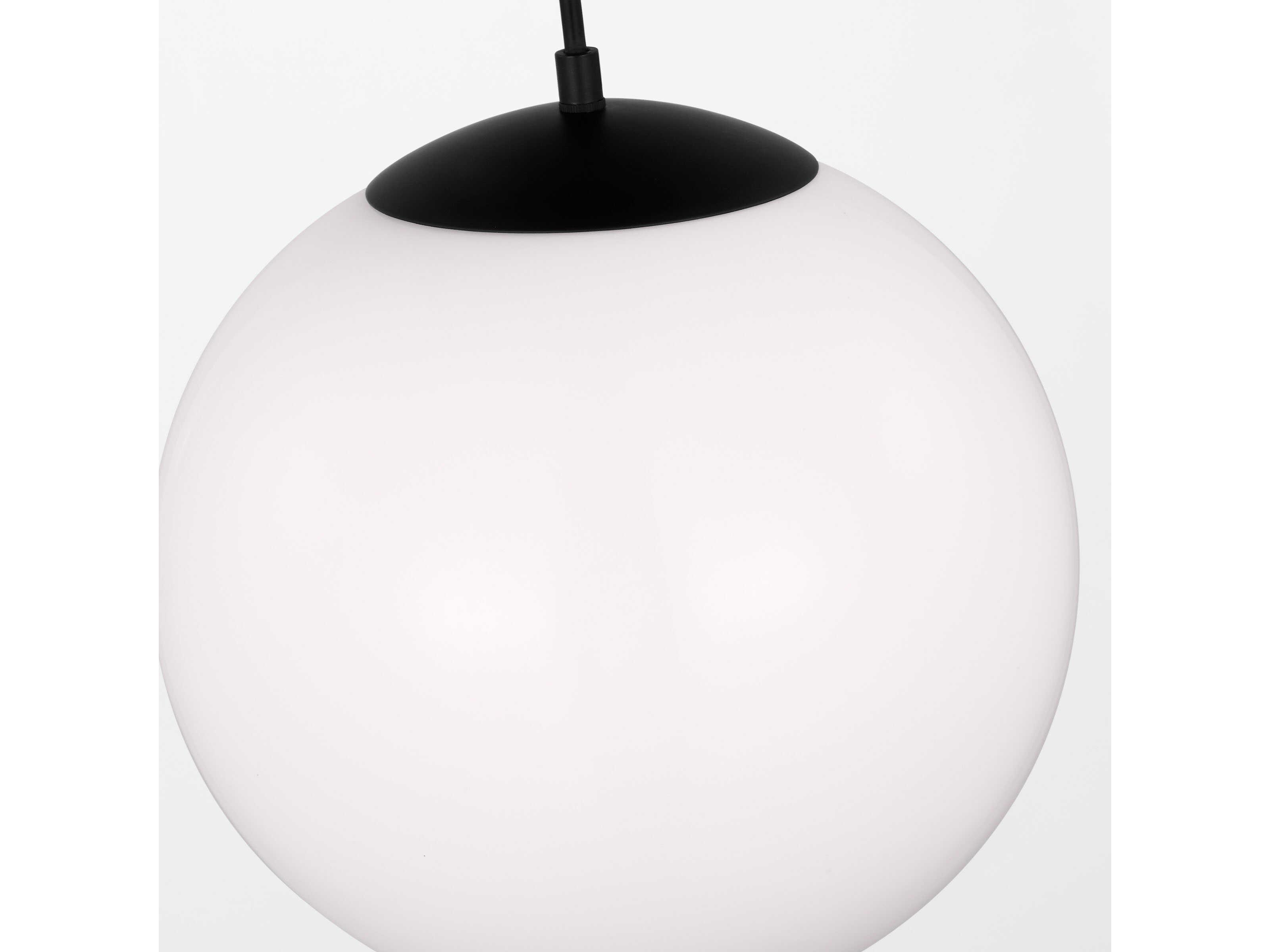 Visual Comfort Studio Leo 1-Light Midnight Black Globe Pendant