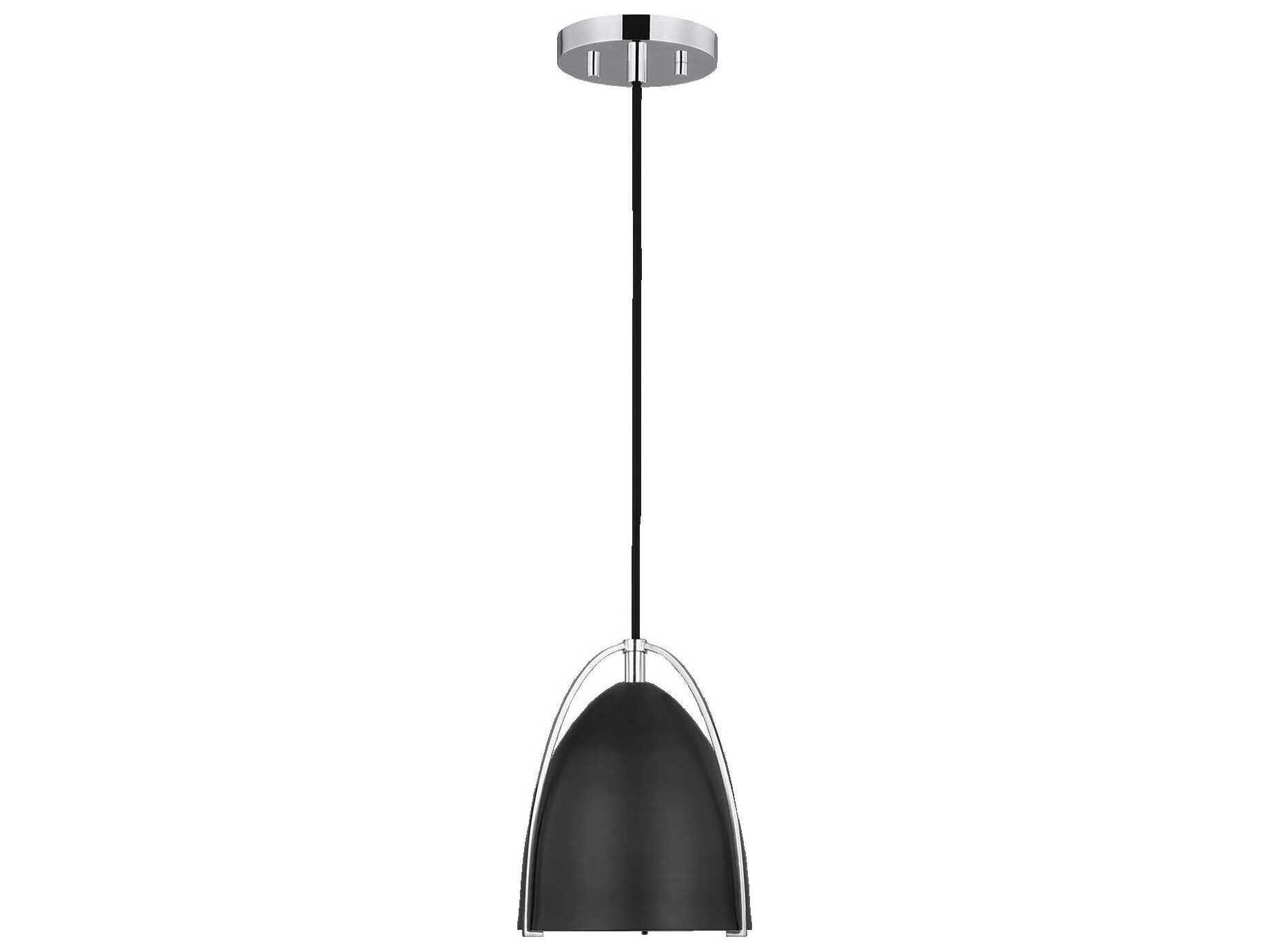Visual Comfort Studio Norman 1-Light Chrome Mini Pendant