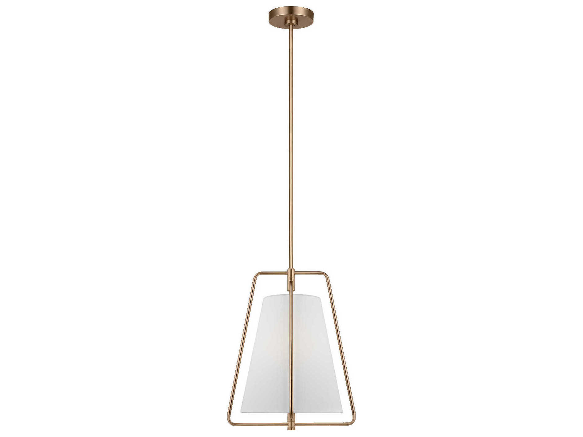 Visual Comfort Studio Allis 1-Light Satin Brass Pendant