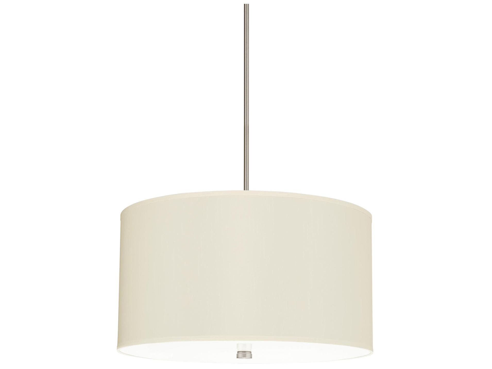 Visual Comfort Studio Dayna 4-Light Brushed Nickel Drum Pendant