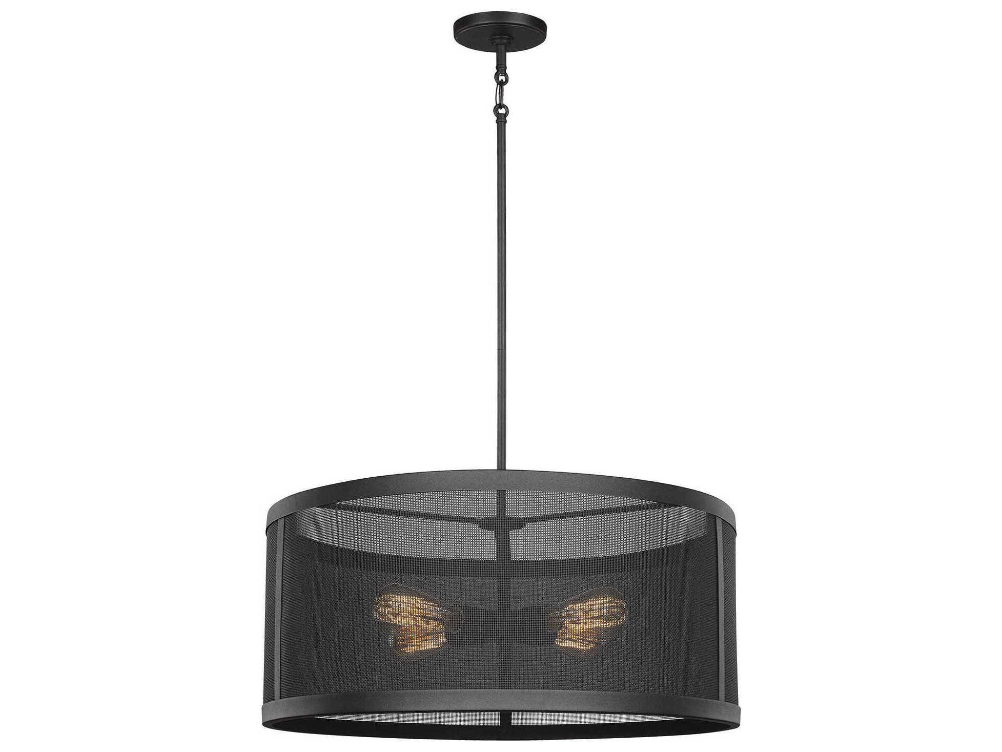 Visual Comfort Studio Gereon 4-Light Black Pendant