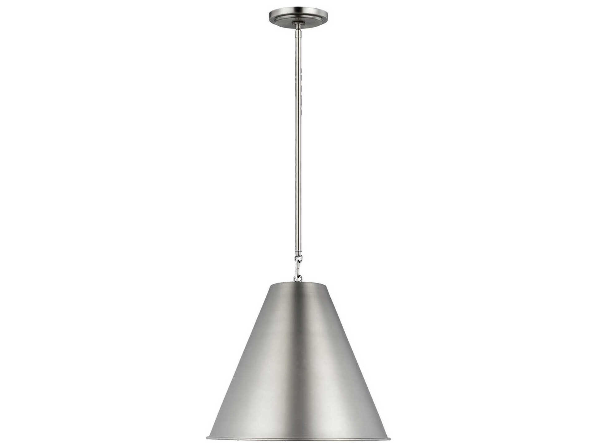 Visual Comfort Studio Gordon 1-Light Antique Brushed Nickel Pendant