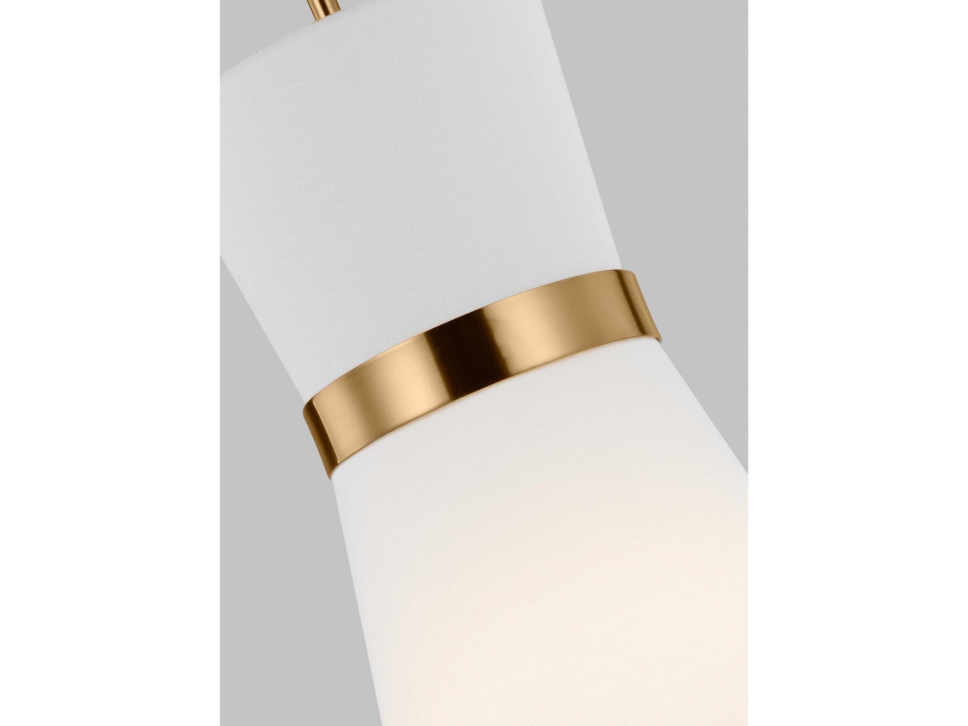 Visual Comfort Studio Clark 1-Light Satin Brass Mini Pendant