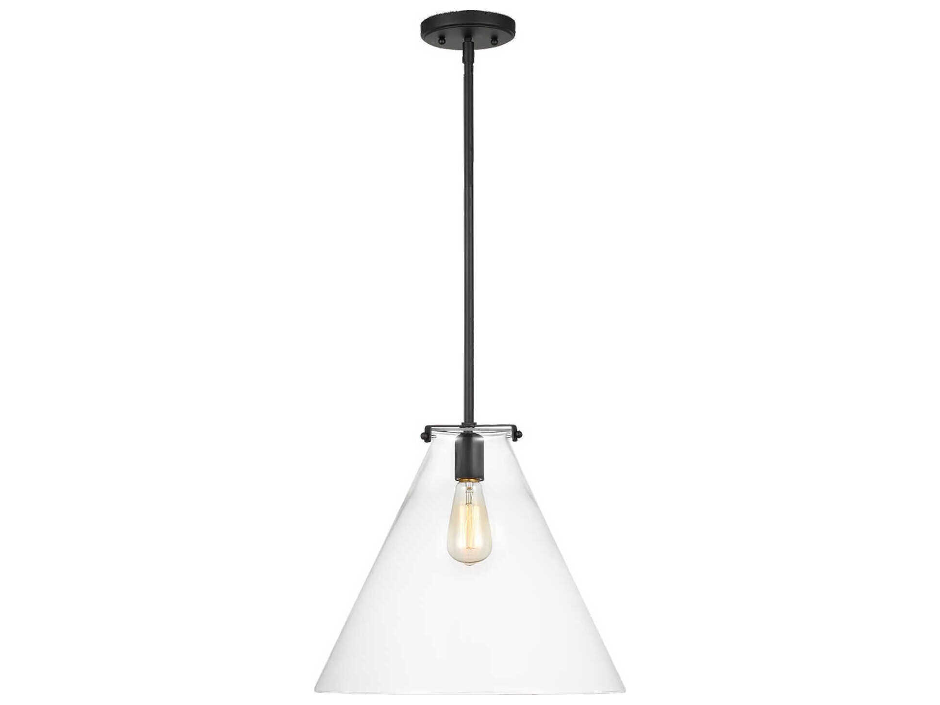 Visual Comfort Studio Kate 1-Light Midnight Black Pendant