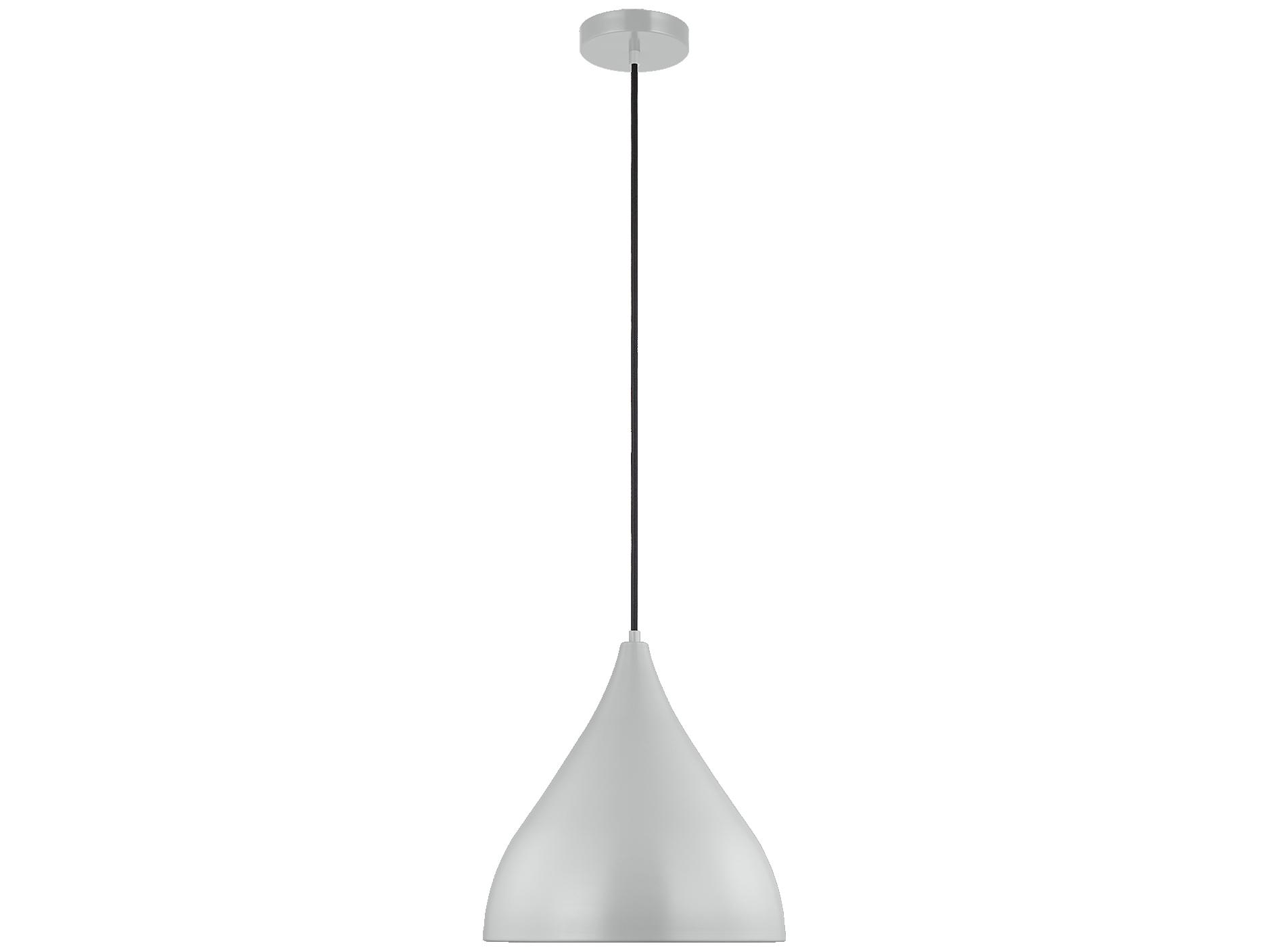 Visual Comfort Studio Oden 1-Light Matte Grey Pendant