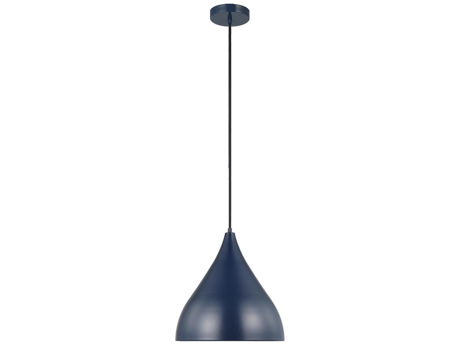 Visual Comfort Studio Oden 1-Light Navy Blue Pendant