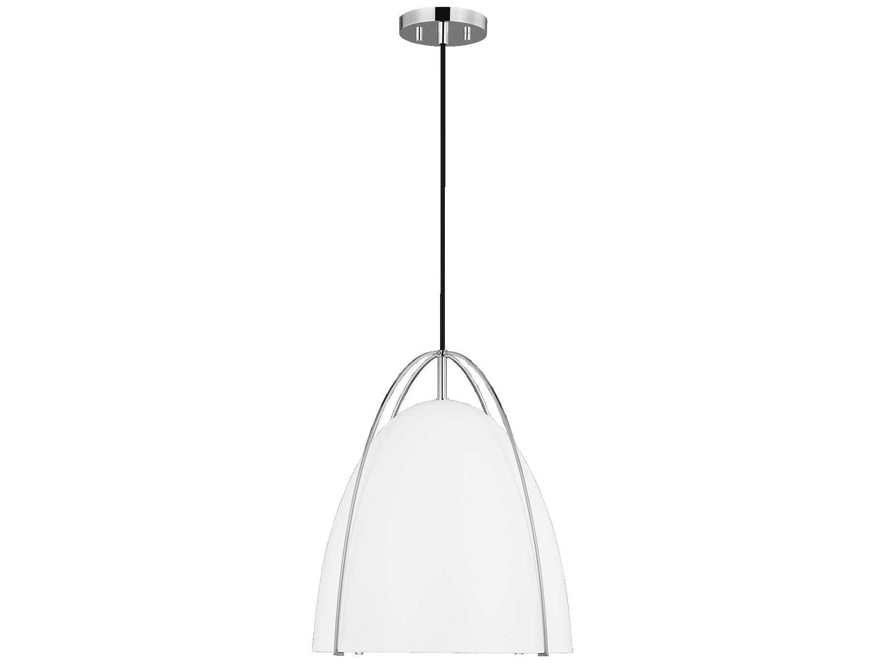 Visual Comfort Studio Norman 1-Light Chrome Pendant