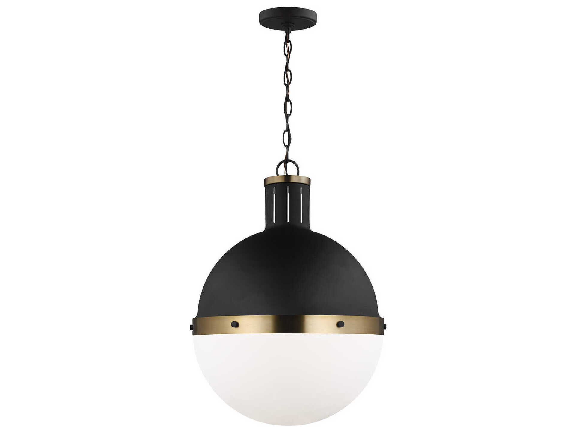 Visual Comfort Studio Hanks 1-Light Midnight Black Globe Pendant