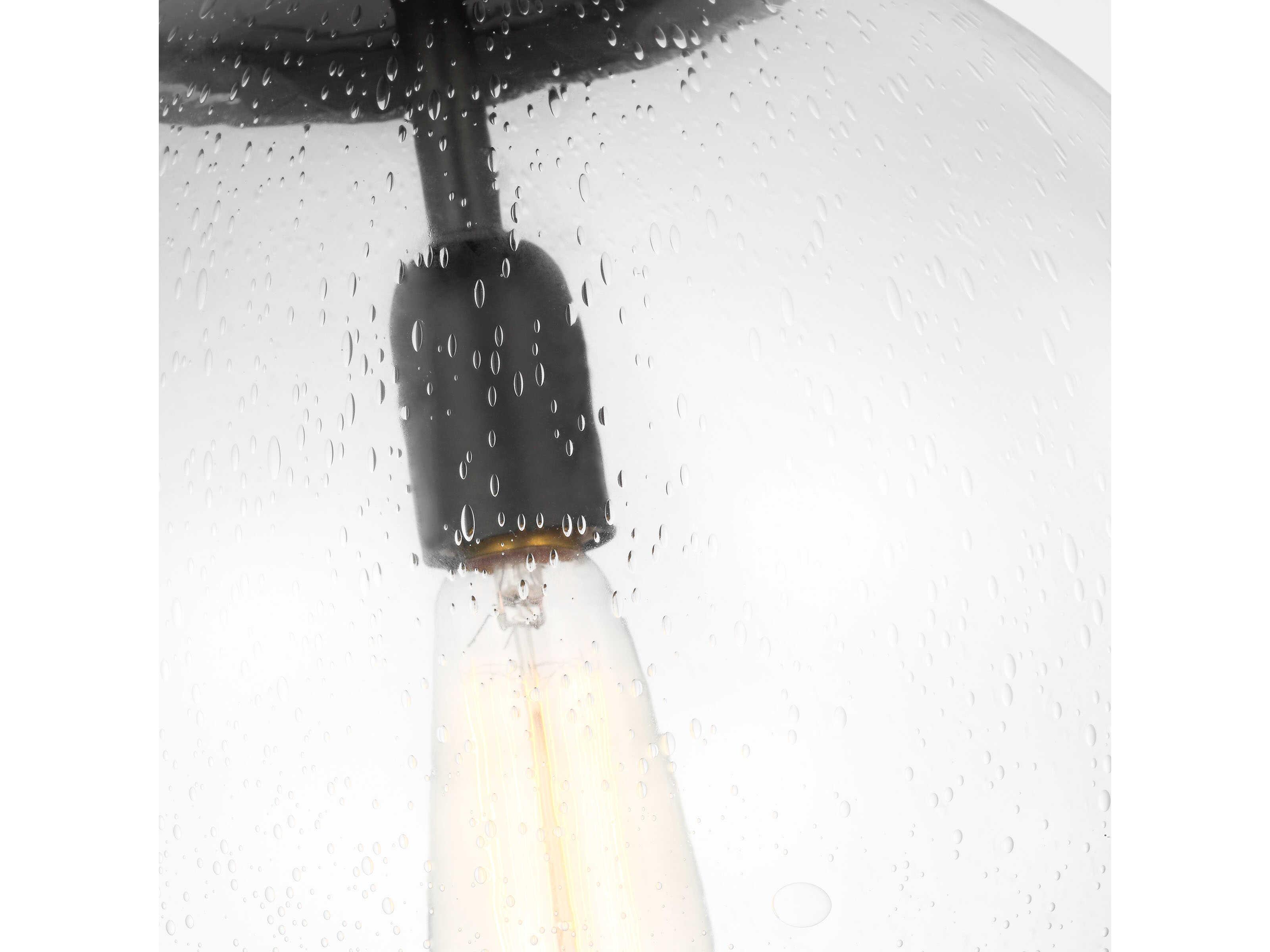 Visual Comfort Studio Leo 1-Light Midnight Black Globe Pendant