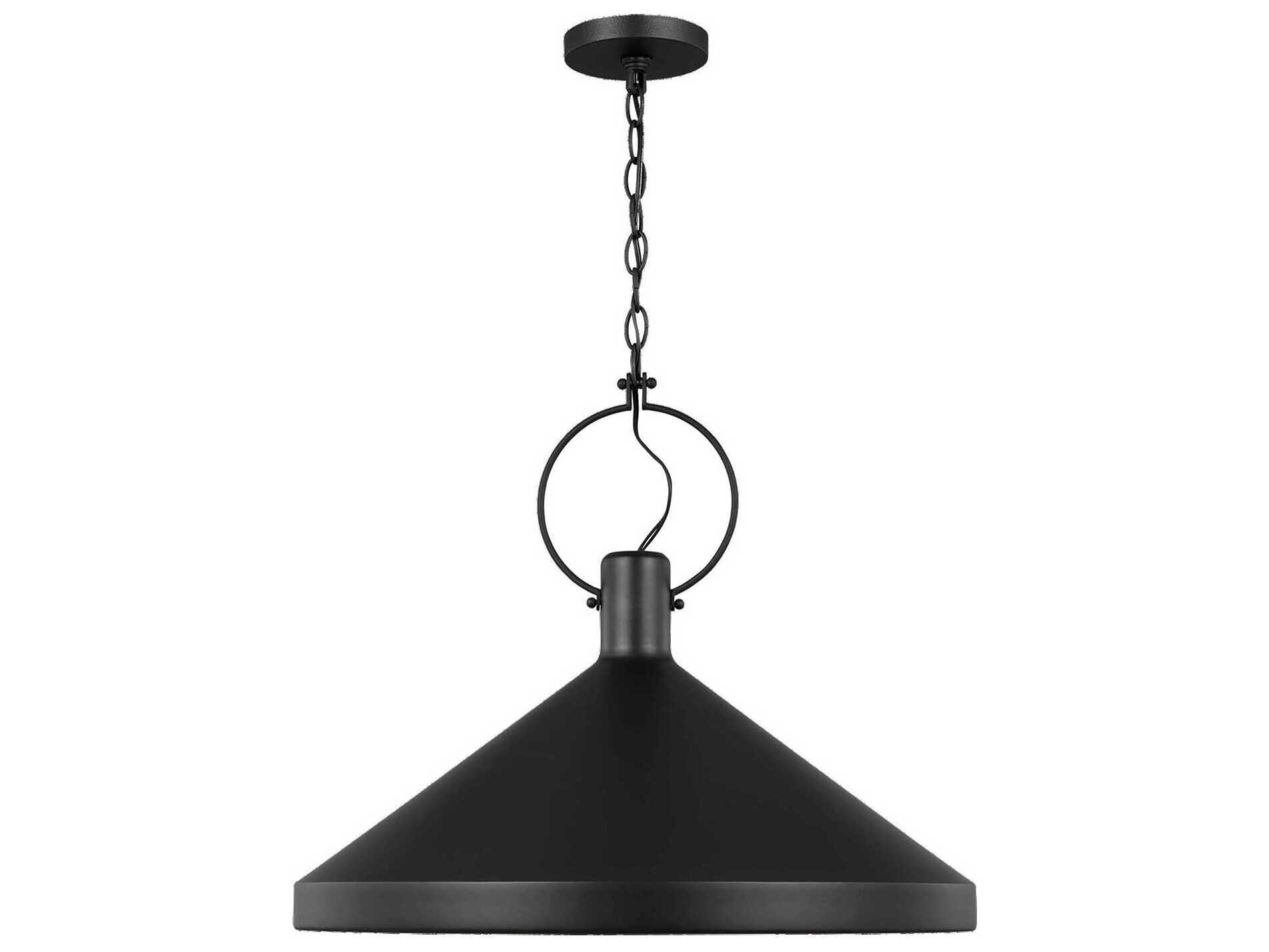 Visual Comfort Studio Lyon 1-Light Midnight Black Pendant