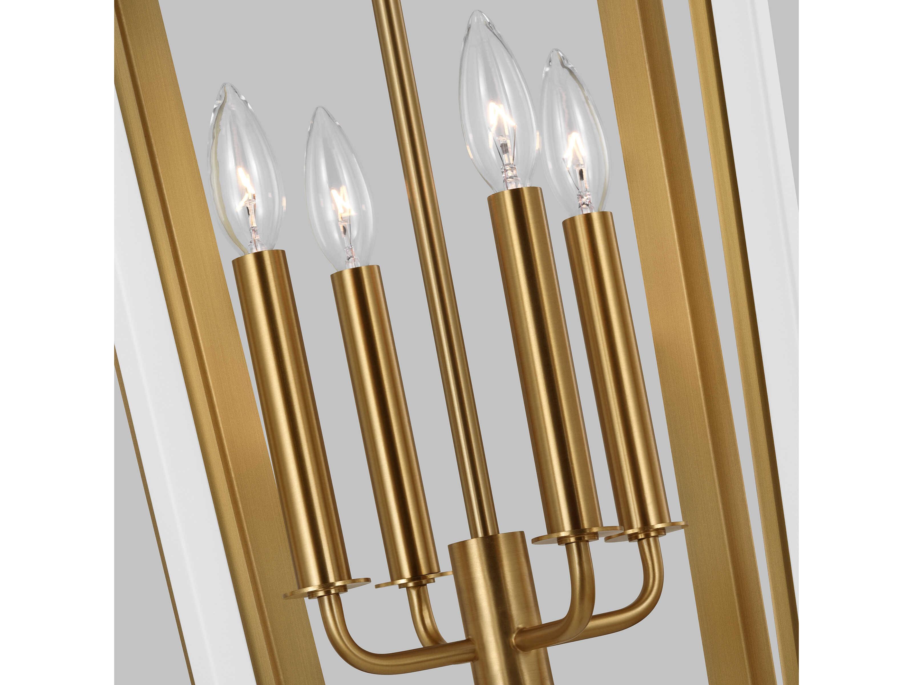 Visual Comfort Studio Curt 4-Light Matte White Lantern Chandelier