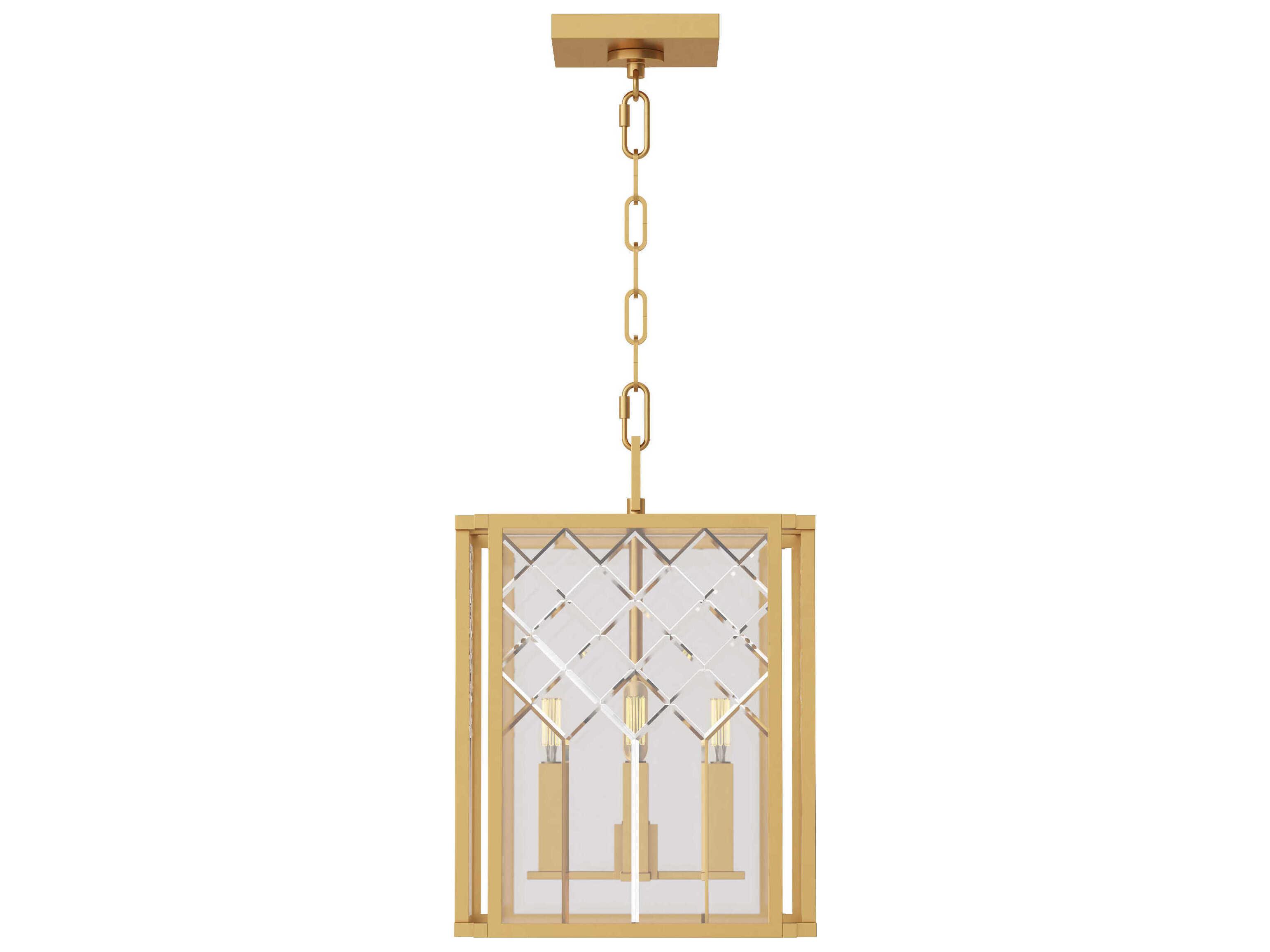 Visual Comfort Studio Erro 4-Light Burnished Brass Chandelier