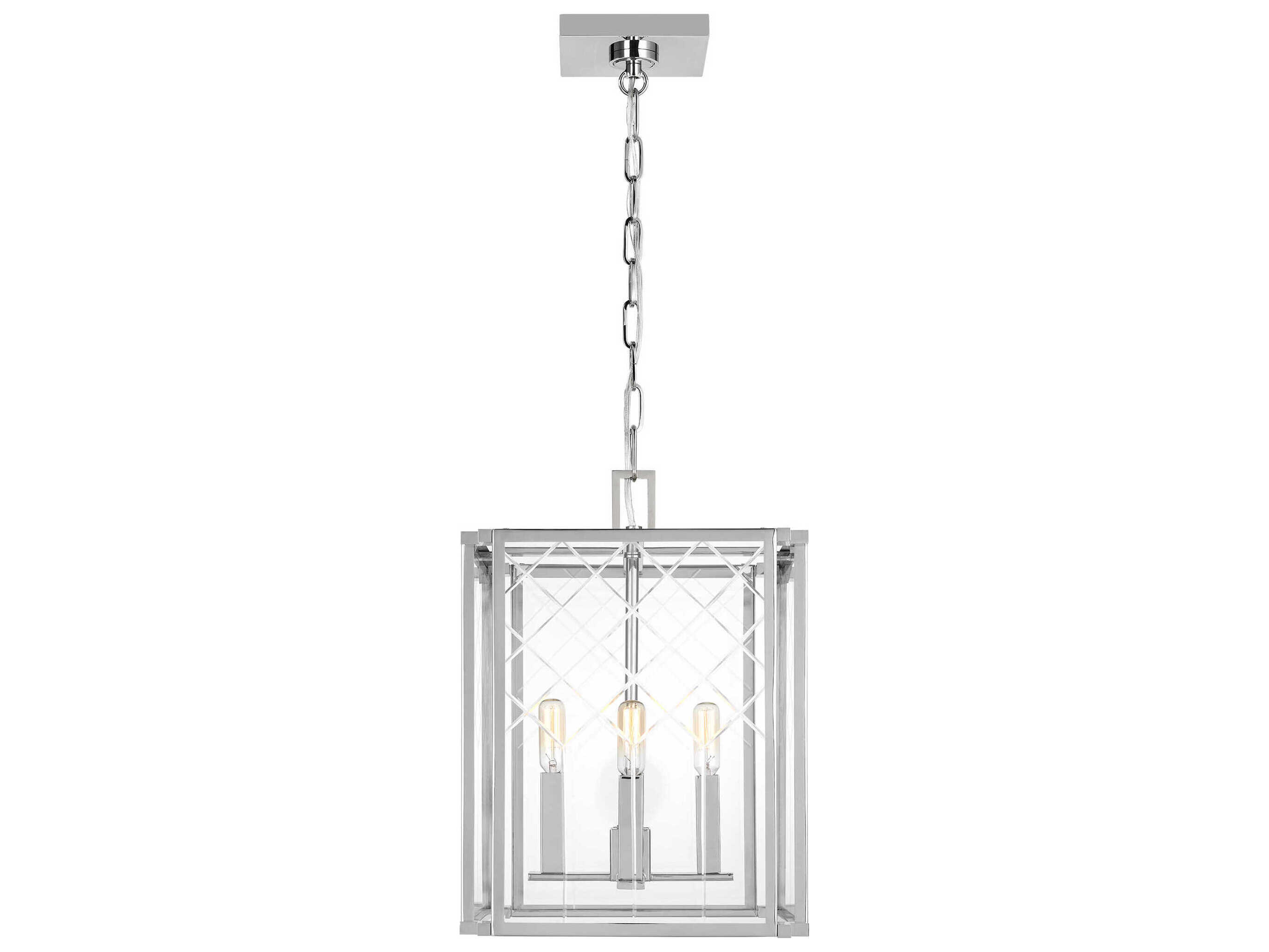 Visual Comfort Studio Erro 4-Light Polished Nickel Chandelier