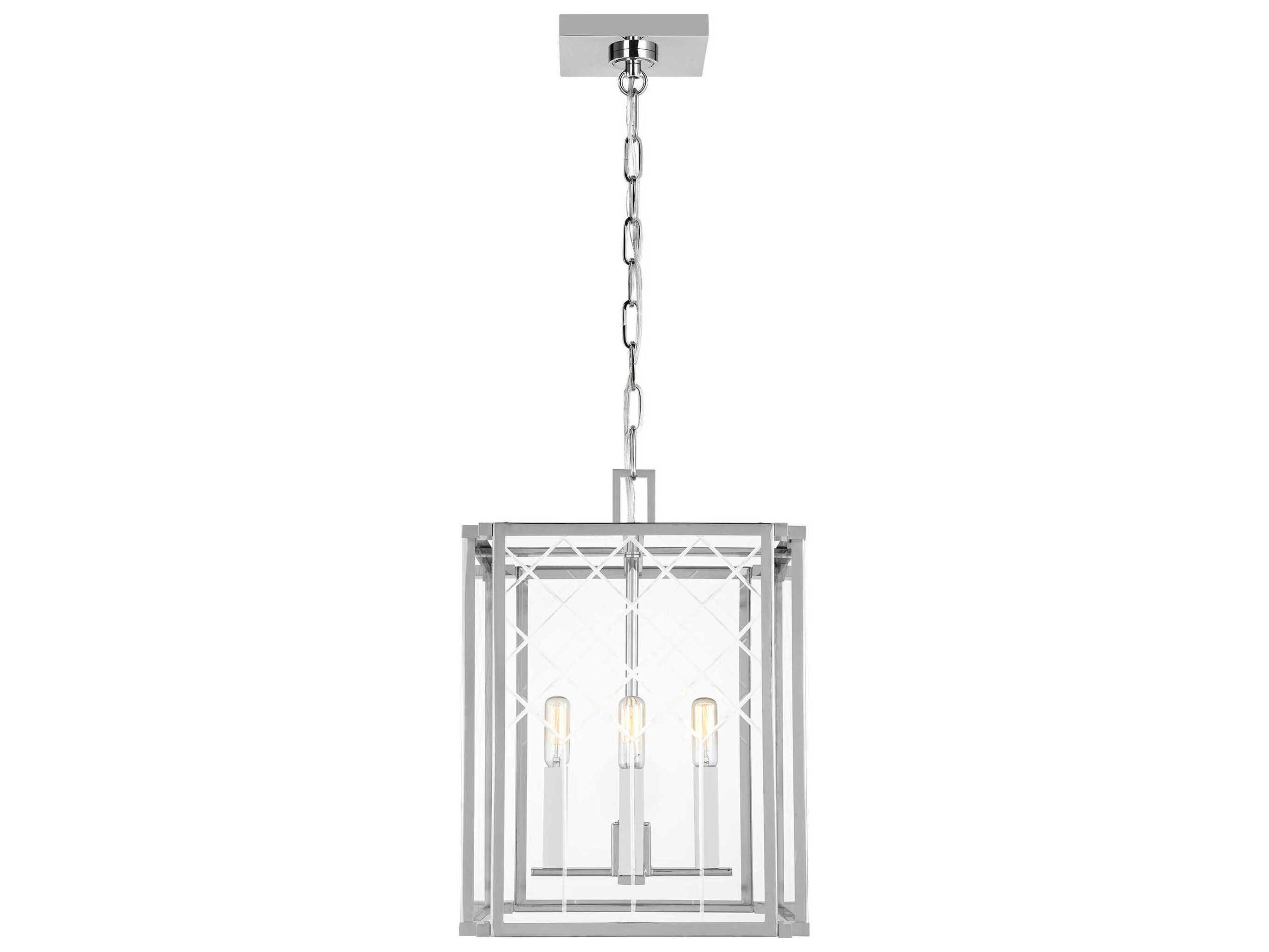 Visual Comfort Studio Erro 4-Light Polished Nickel Chandelier