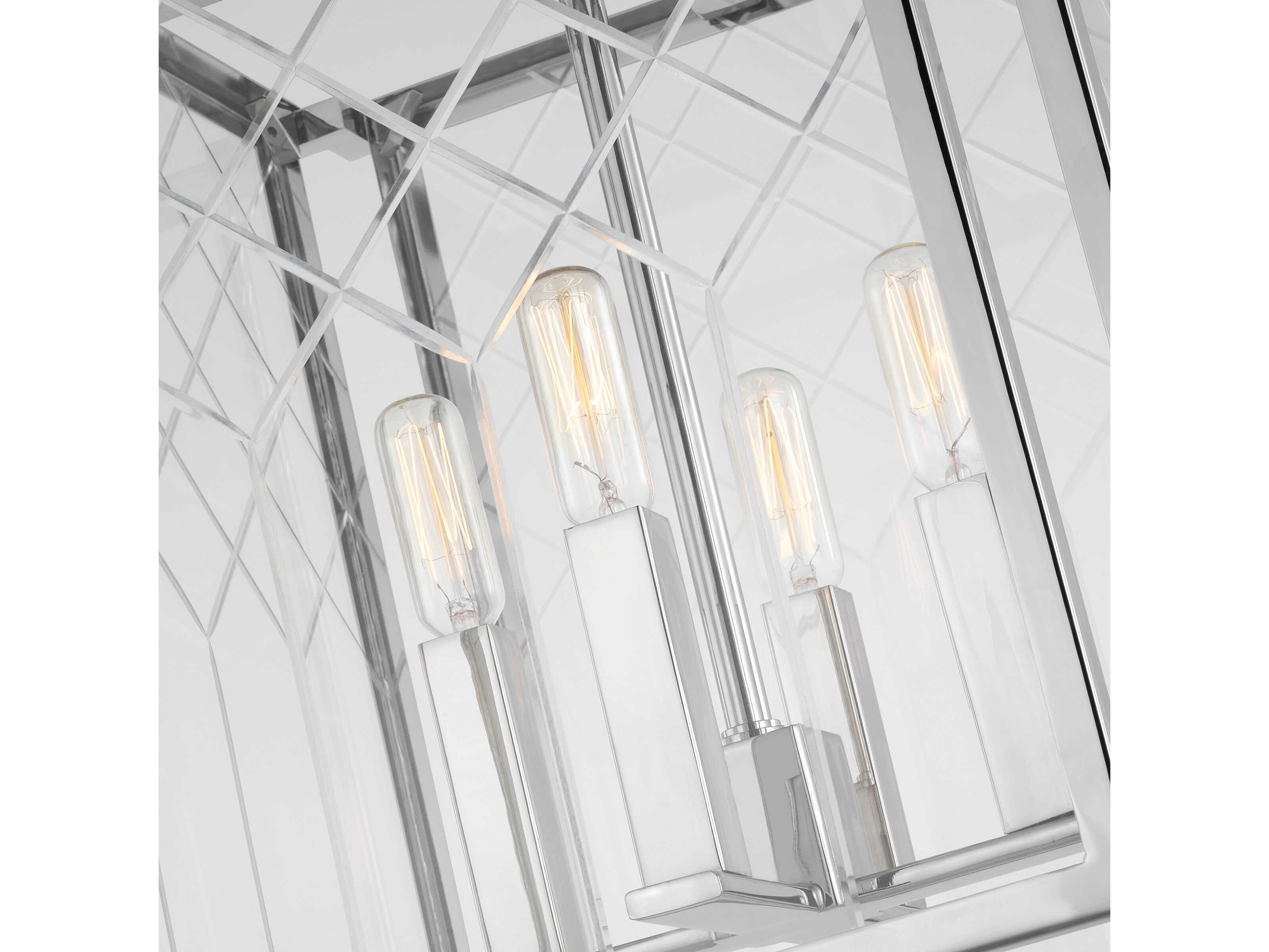 Visual Comfort Studio Erro 4-Light Polished Nickel Chandelier