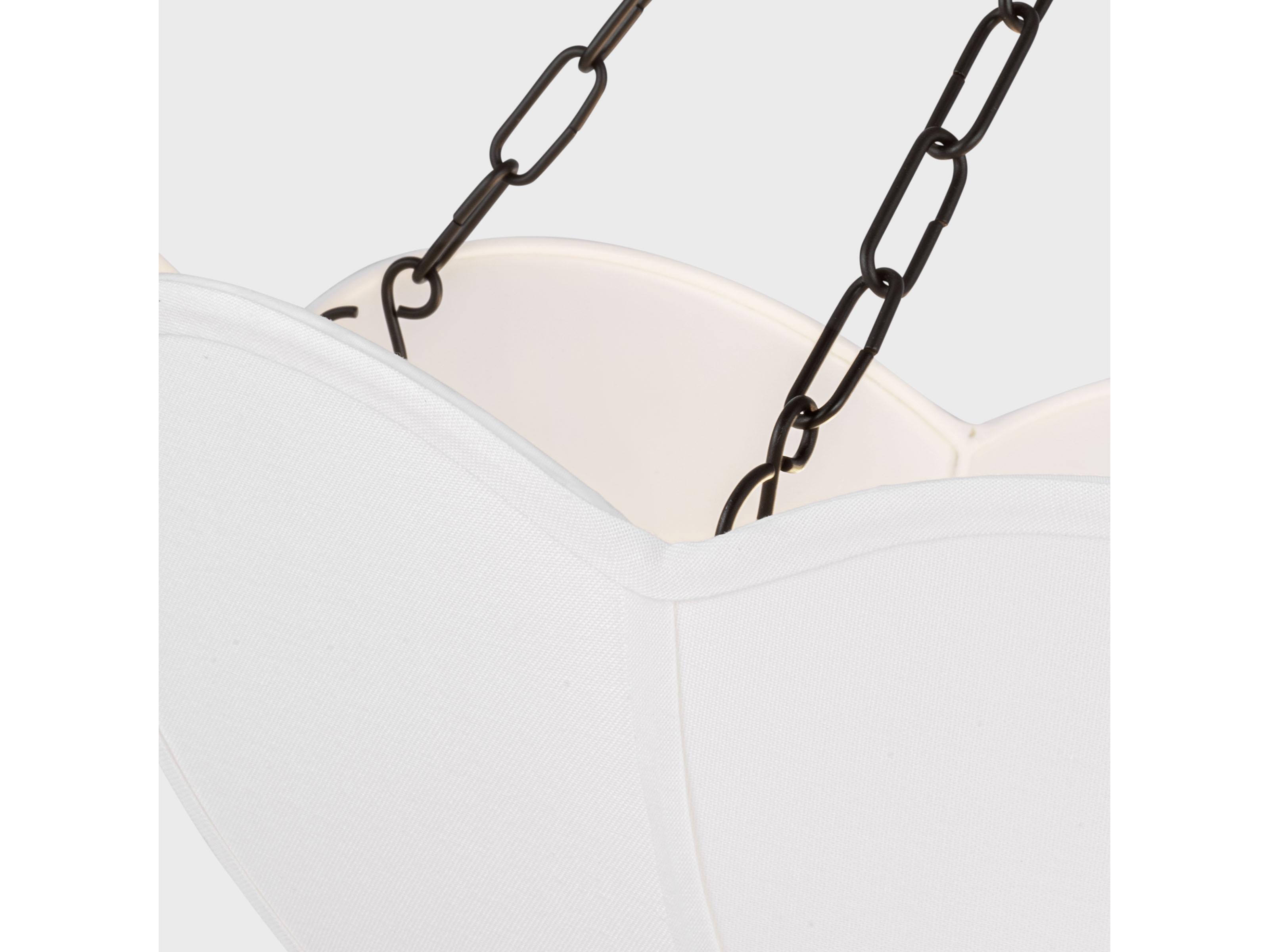 Visual Comfort Studio Stassi 3-Light Aged Iron Black Bowl Pendant