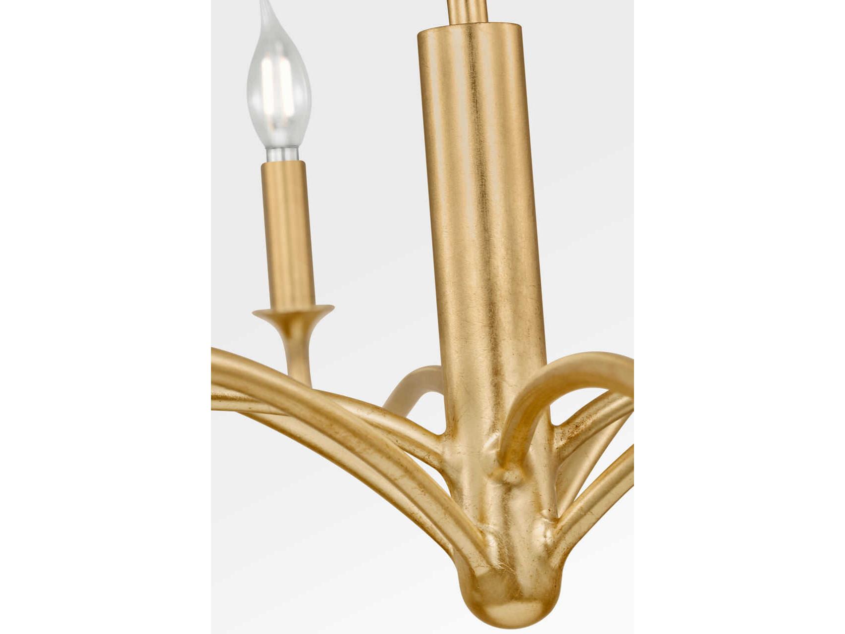 Visual Comfort Studio Chatsworth 8-Light Gild Gold Candelabra Chandelier