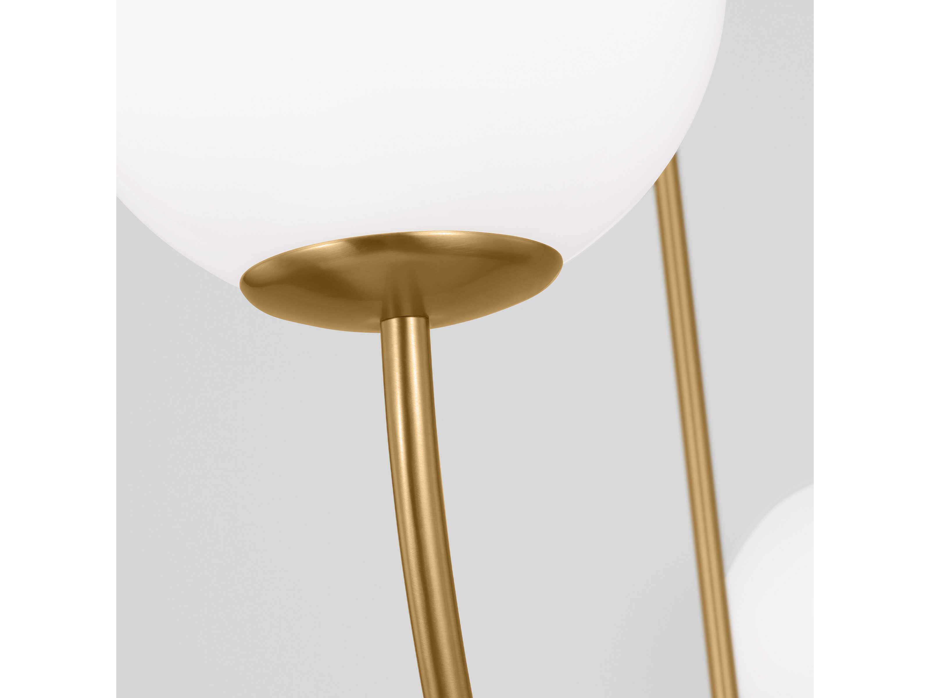 Visual Comfort Studio Galassia 2-Light Burnished Brass Globe Linear Island Pendant