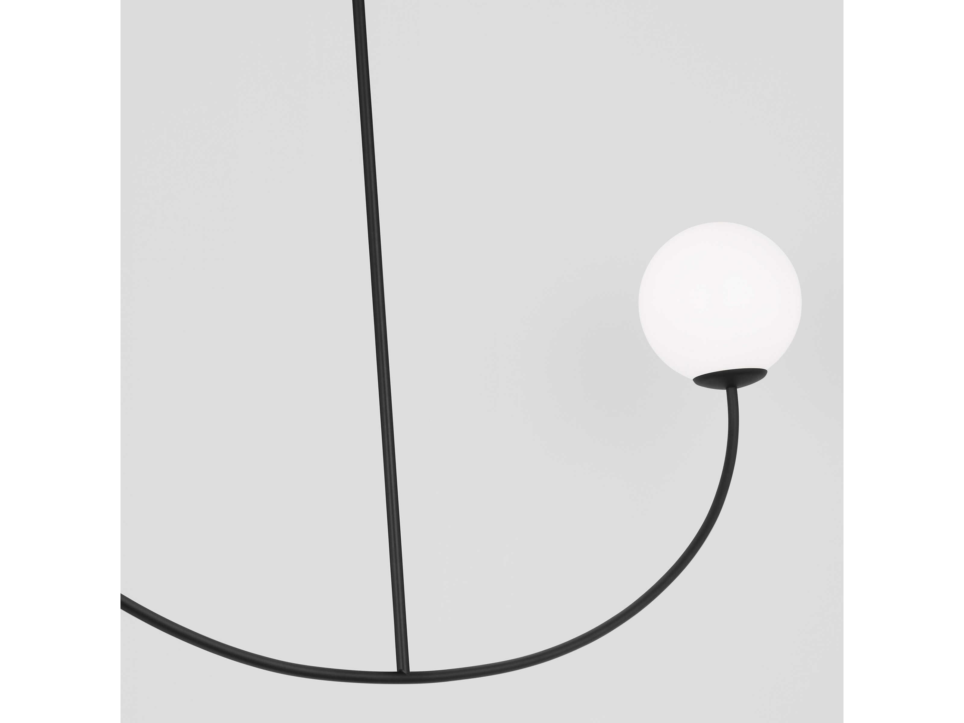 Visual Comfort Studio Galassia 2-Light Midnight Black Globe Linear Island Pendant