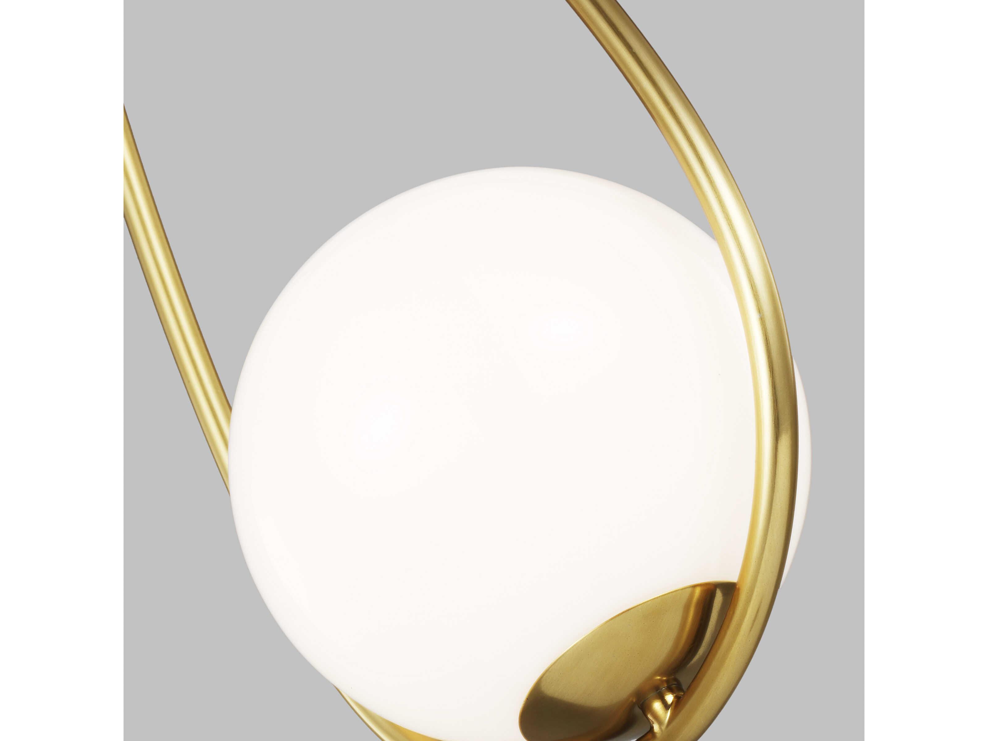 Visual Comfort Studio Galassia 1-Light Burnished Brass Globe Mini Pendant