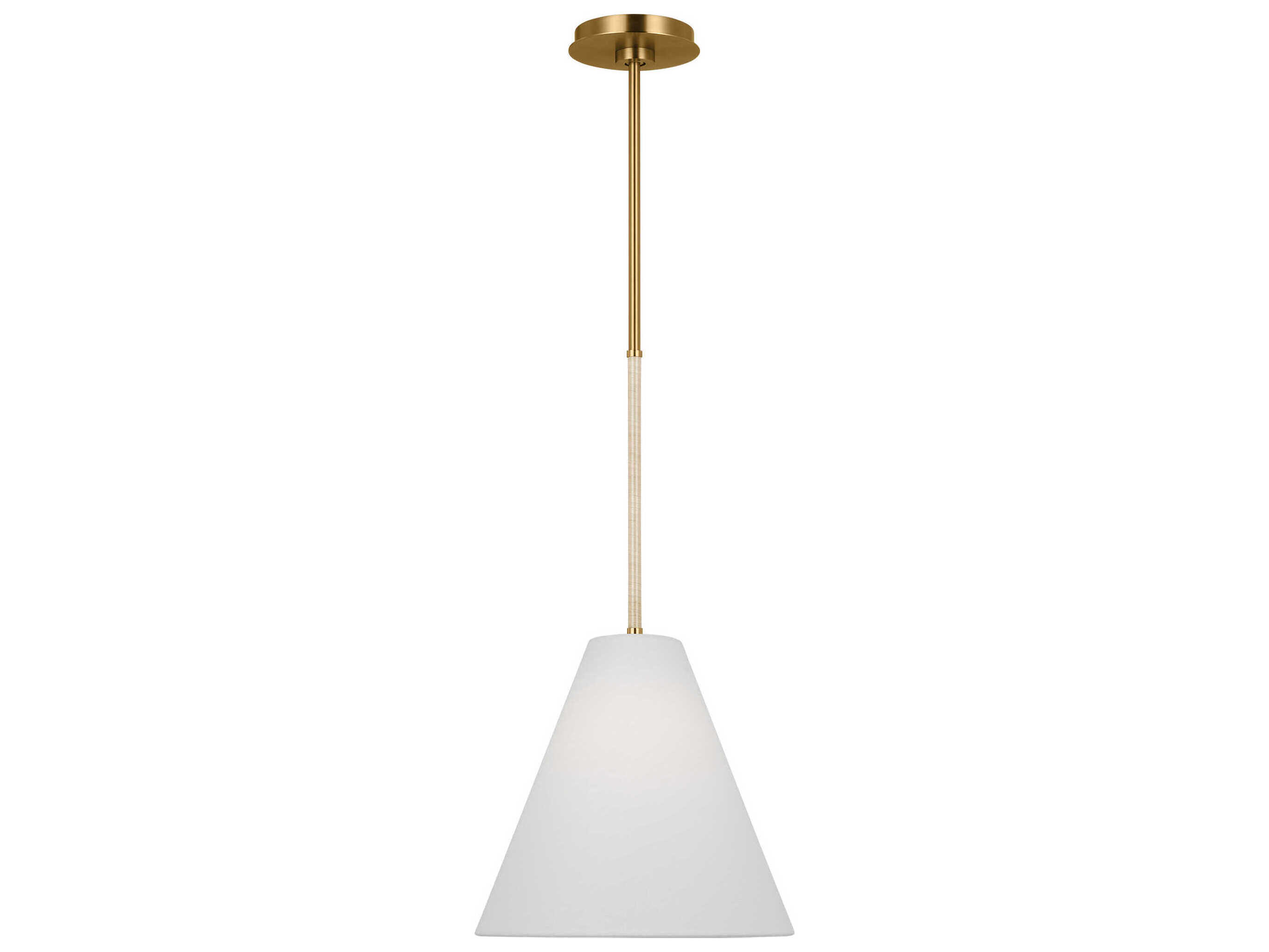 Visual Comfort Studio Remy 1-Light Burnished Brass Mini Pendant