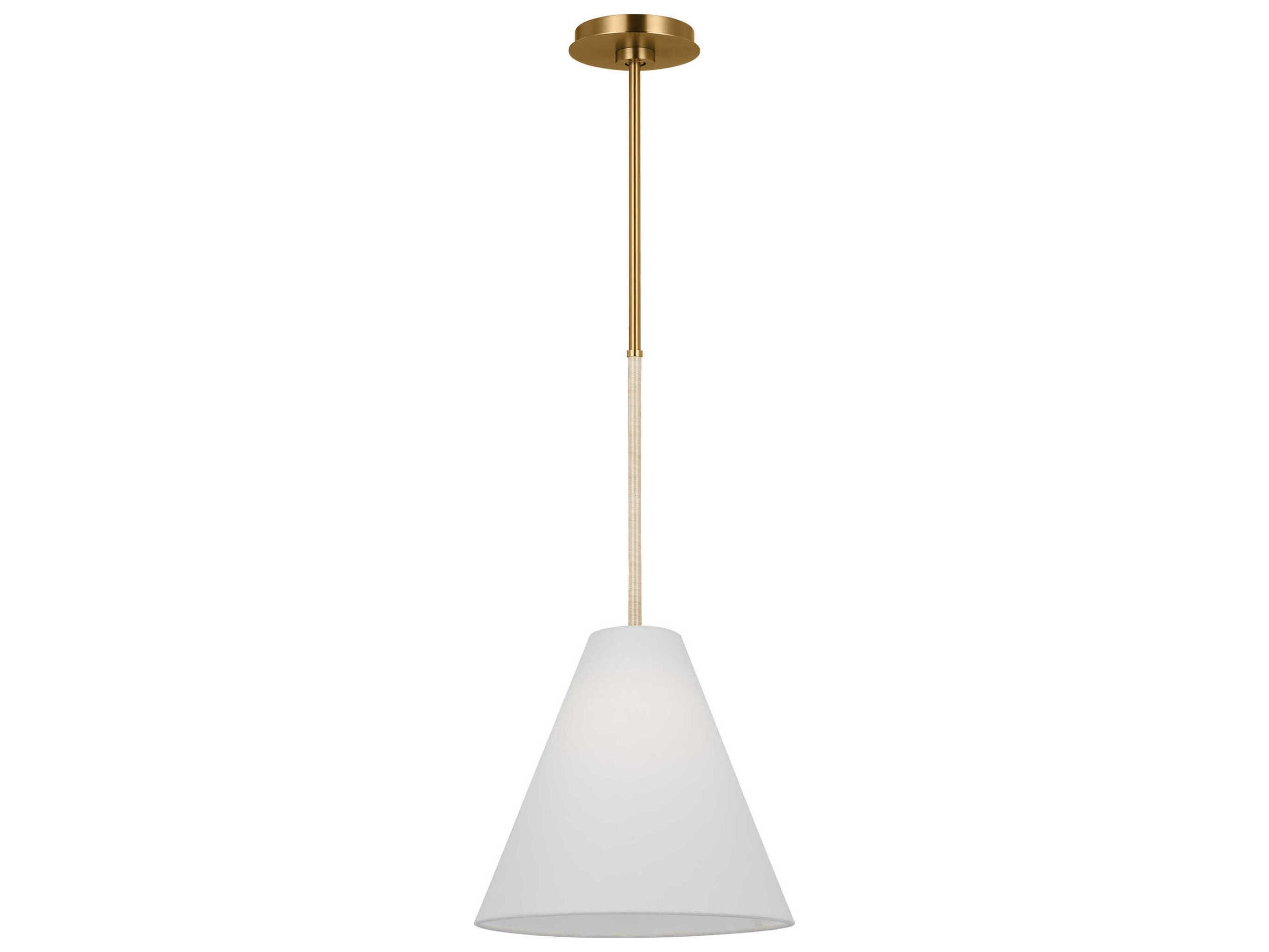 Visual Comfort Studio Remy 1-Light Burnished Brass Mini Pendant