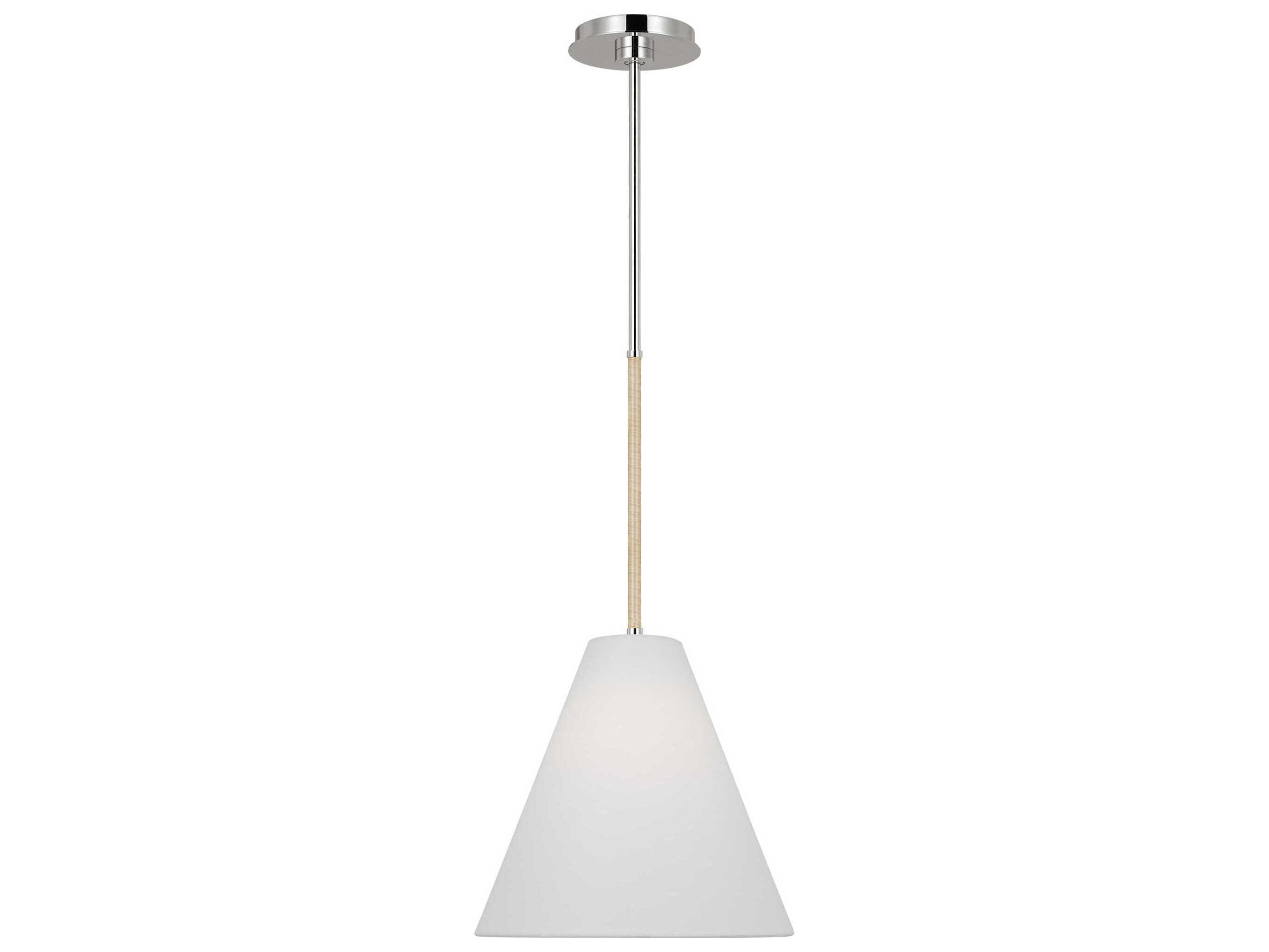 Visual Comfort Studio Remy 1-Light Polished Nickel Mini Pendant