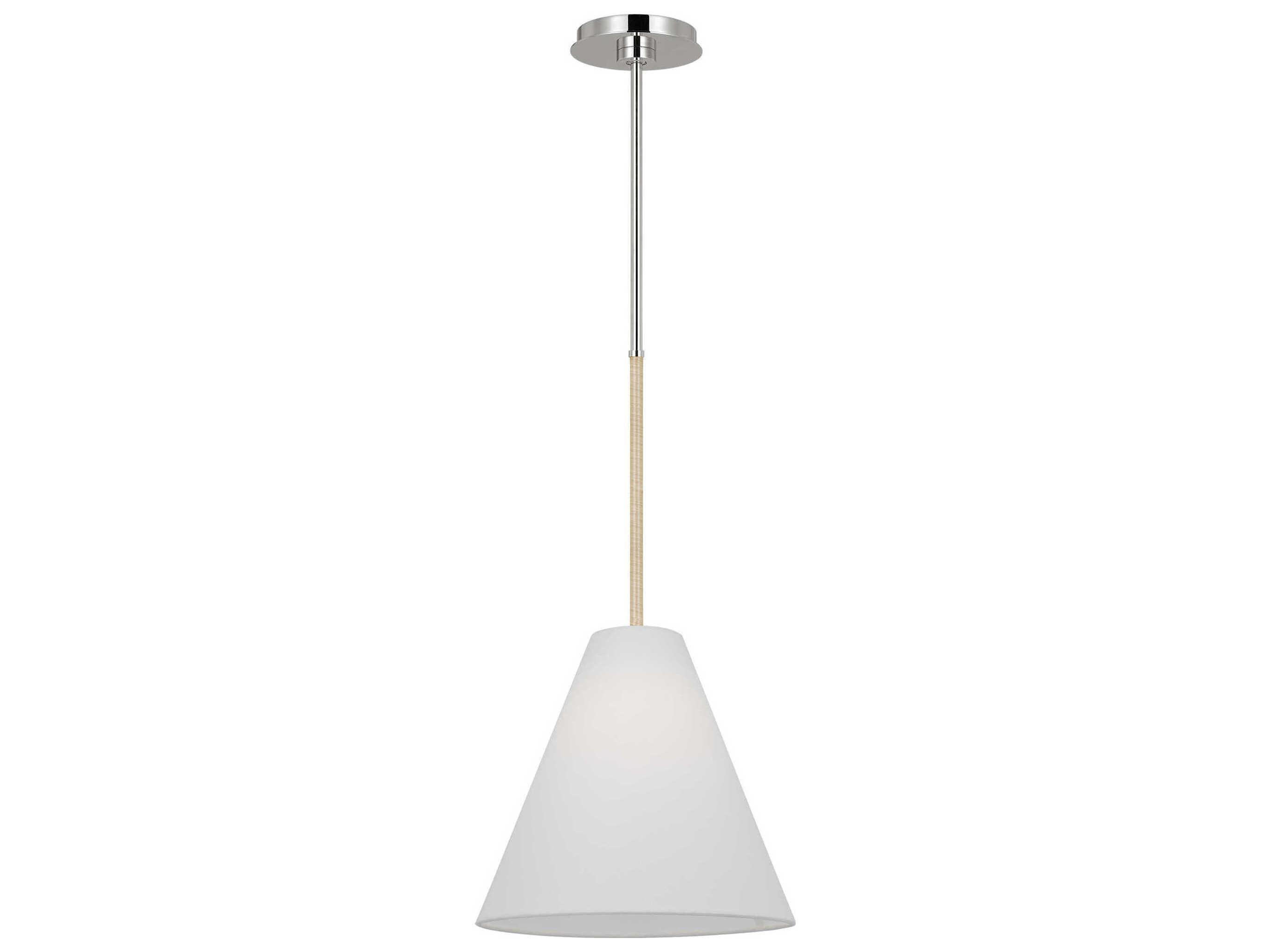 Visual Comfort Studio Remy 1-Light Polished Nickel Mini Pendant