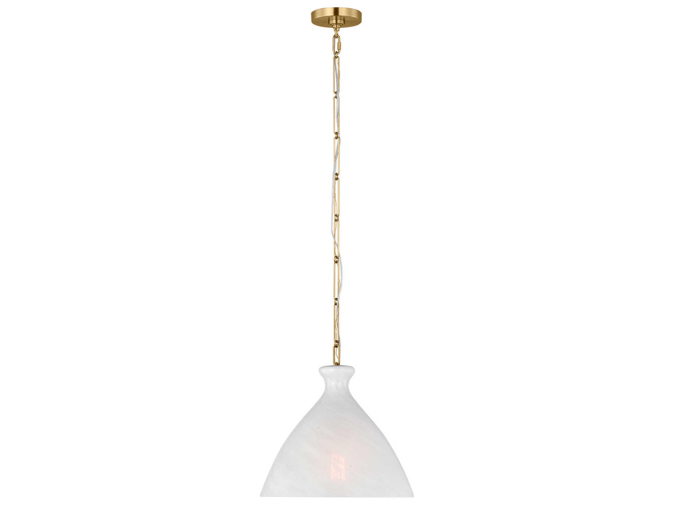 Visual Comfort Studio Athena 1-Light Burnished Brass Mini Pendant