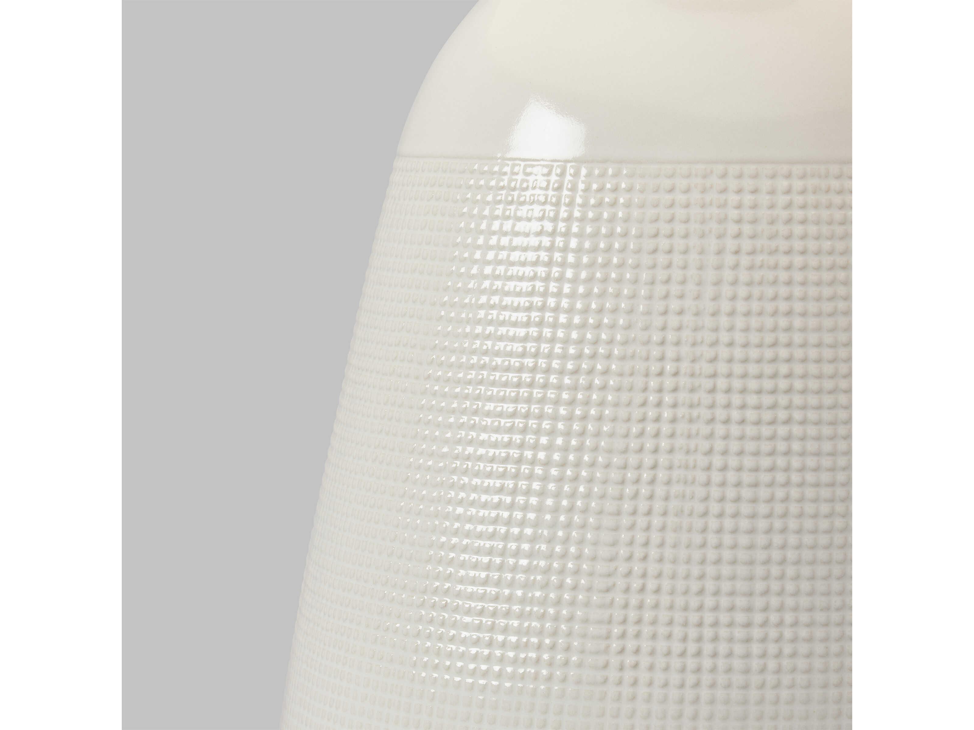 Visual Comfort Studio Ornella New White Linen Fabric Buffet Lamp