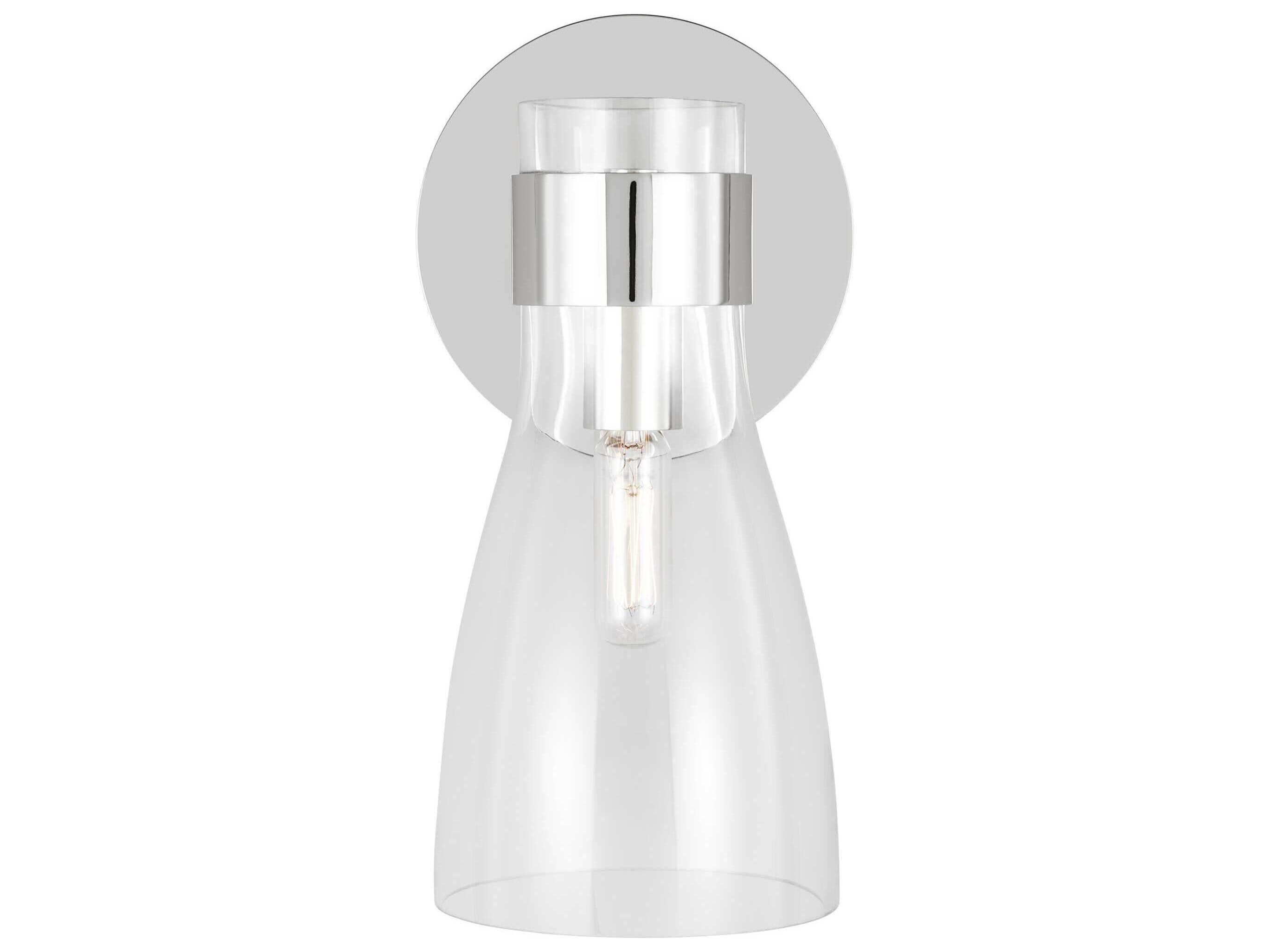 Visual Comfort Studio Moritz 1-Light Polished Nickel Wall Sconce