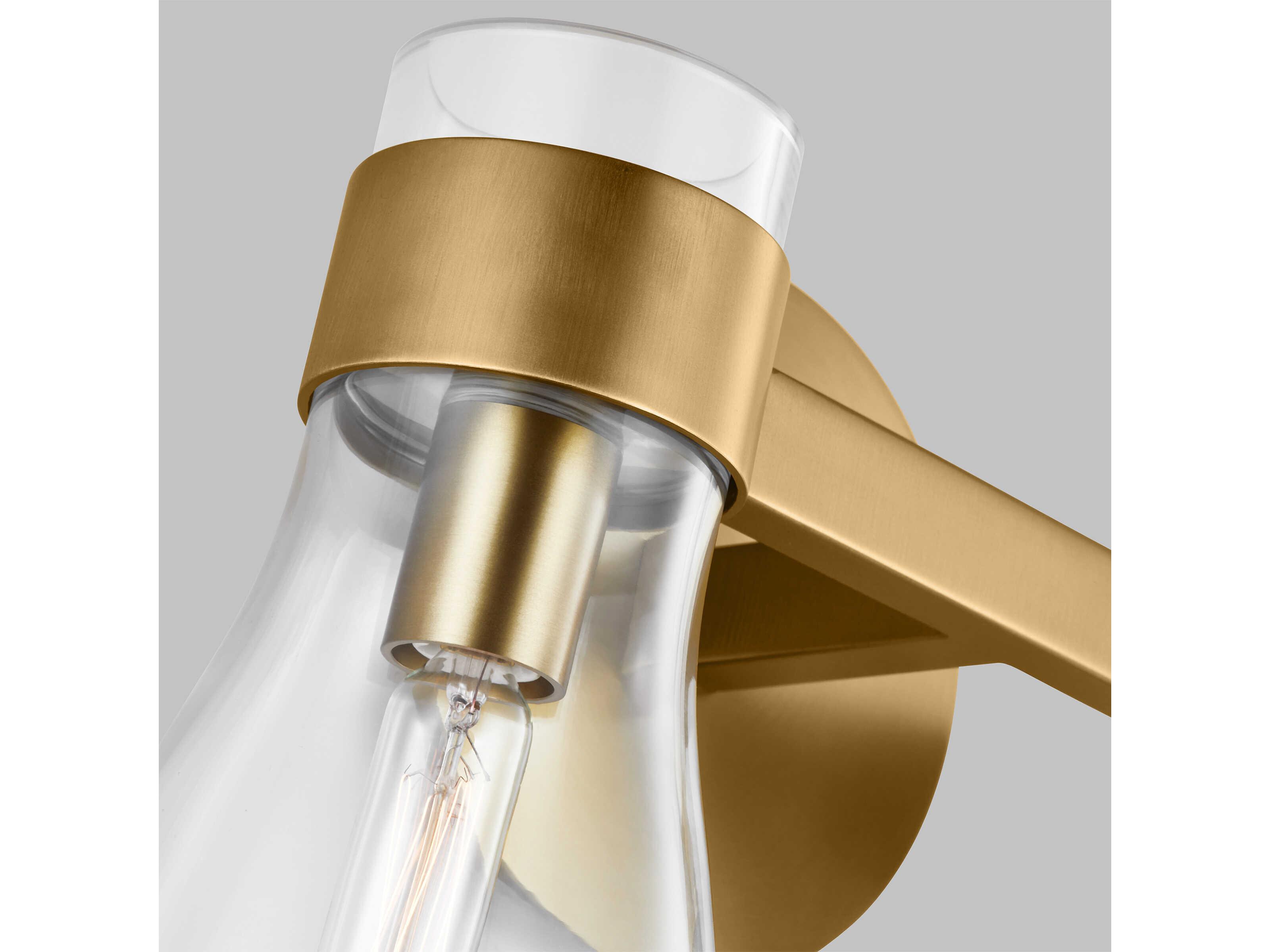 Visual Comfort Studio Moritz 2-Light Burnished Brass Vanity Light