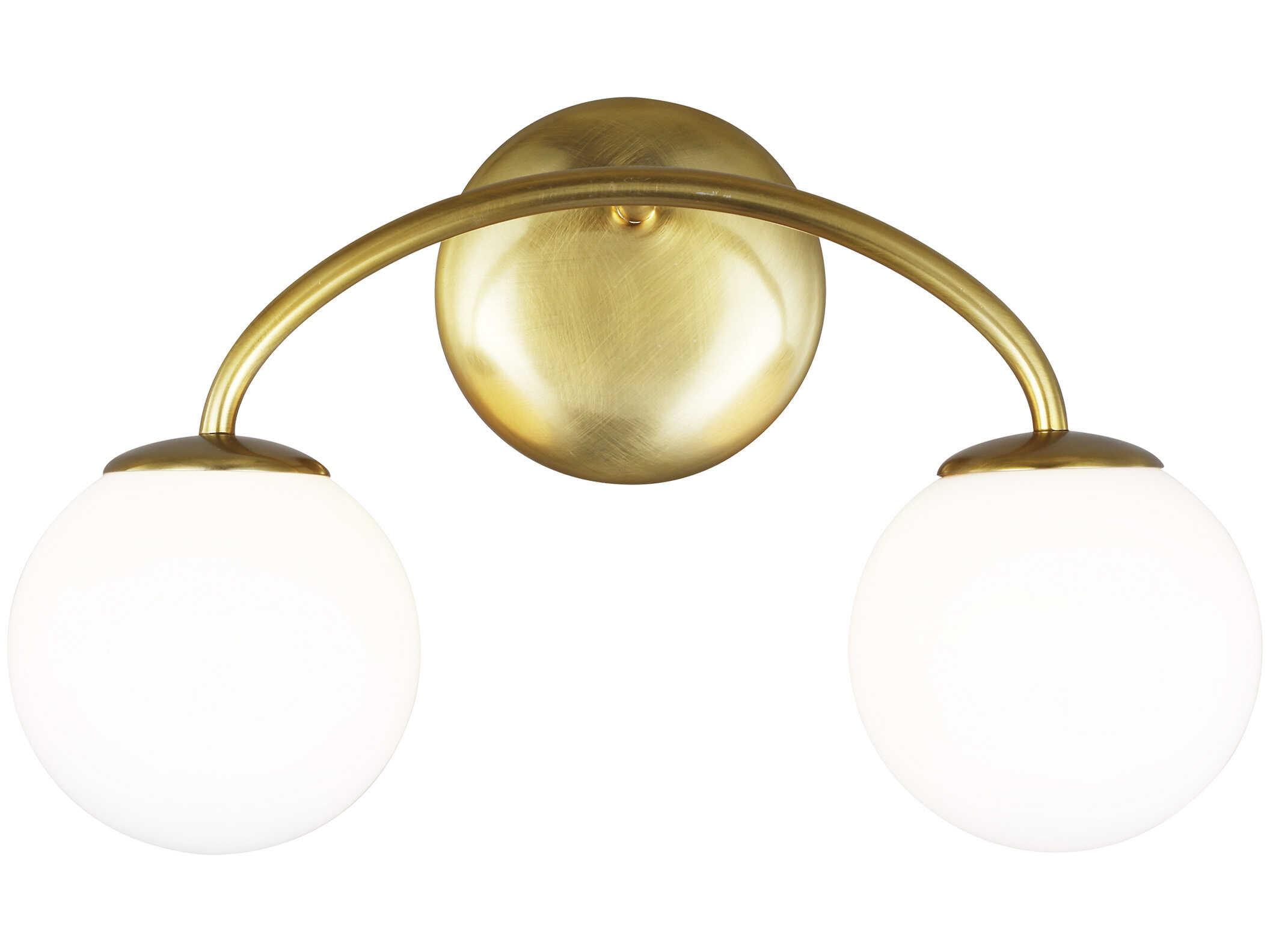 Visual Comfort Studio Galassia 2-Light Burnished Brass Vanity Light
