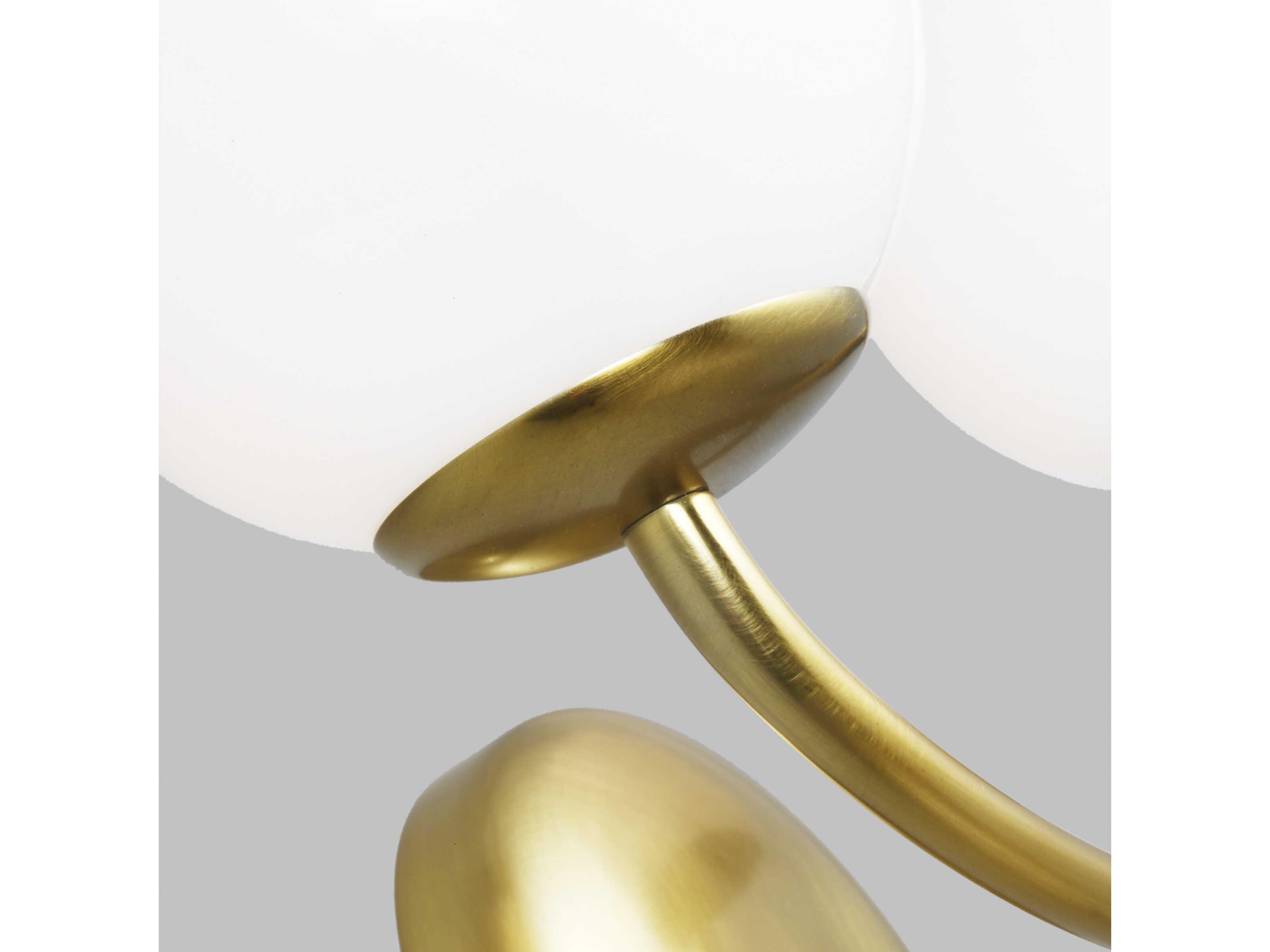 Visual Comfort Studio Galassia 2-Light Burnished Brass Vanity Light