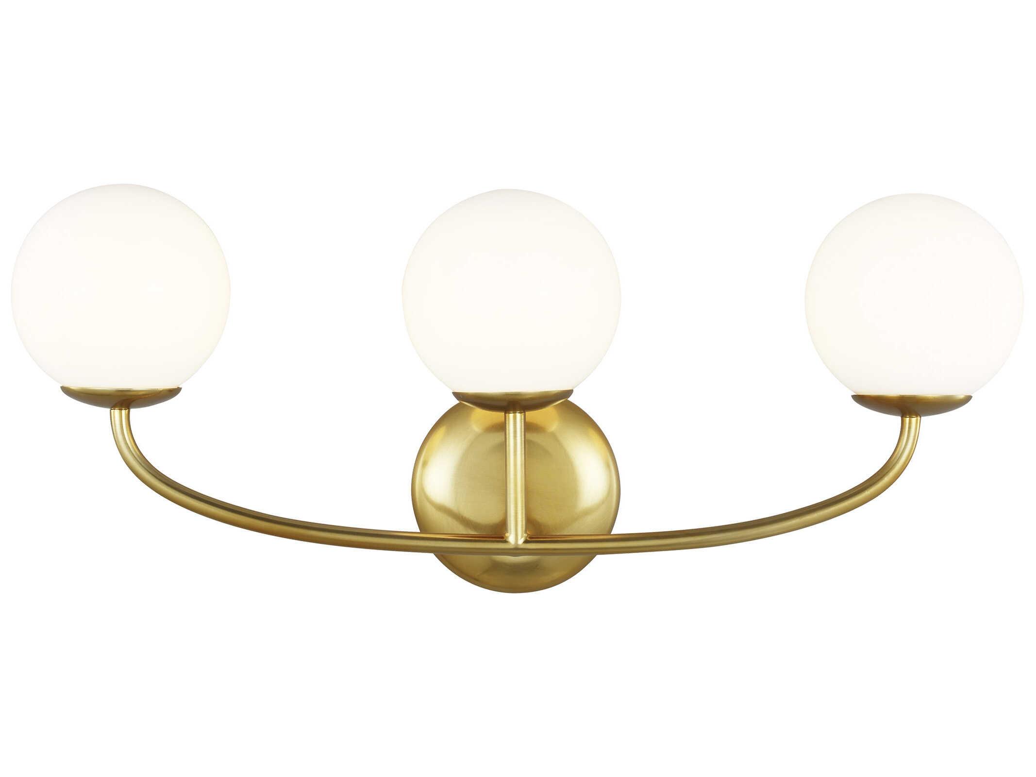 Visual Comfort Studio Galassia 3-Light Burnished Brass Vanity Light