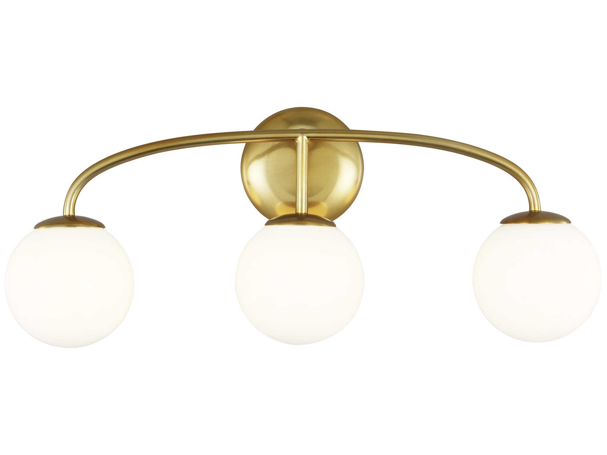 Visual Comfort Studio Galassia 3-Light Burnished Brass Vanity Light