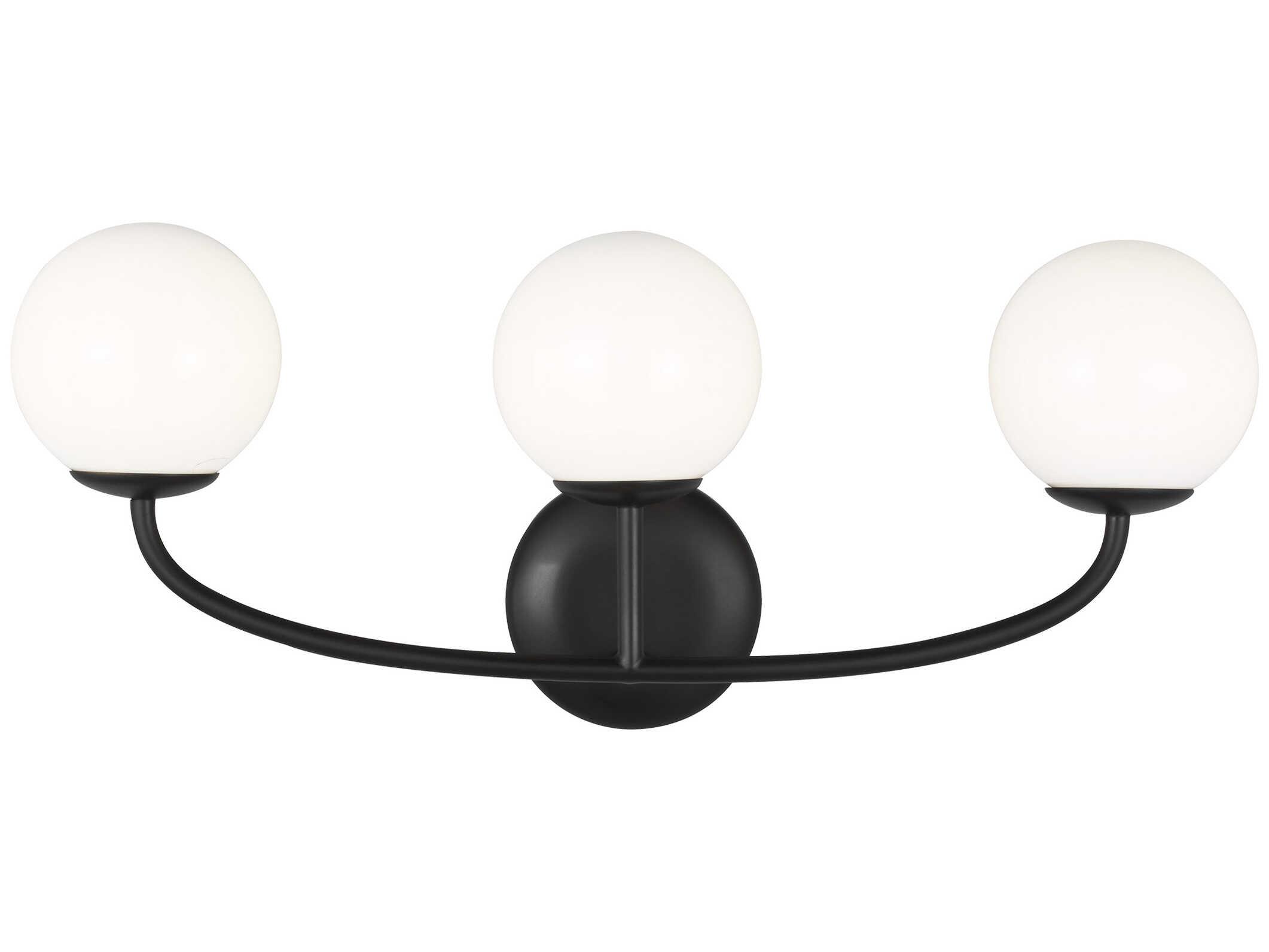 Visual Comfort Studio Galassia 3-Light Midnight Black Vanity Light