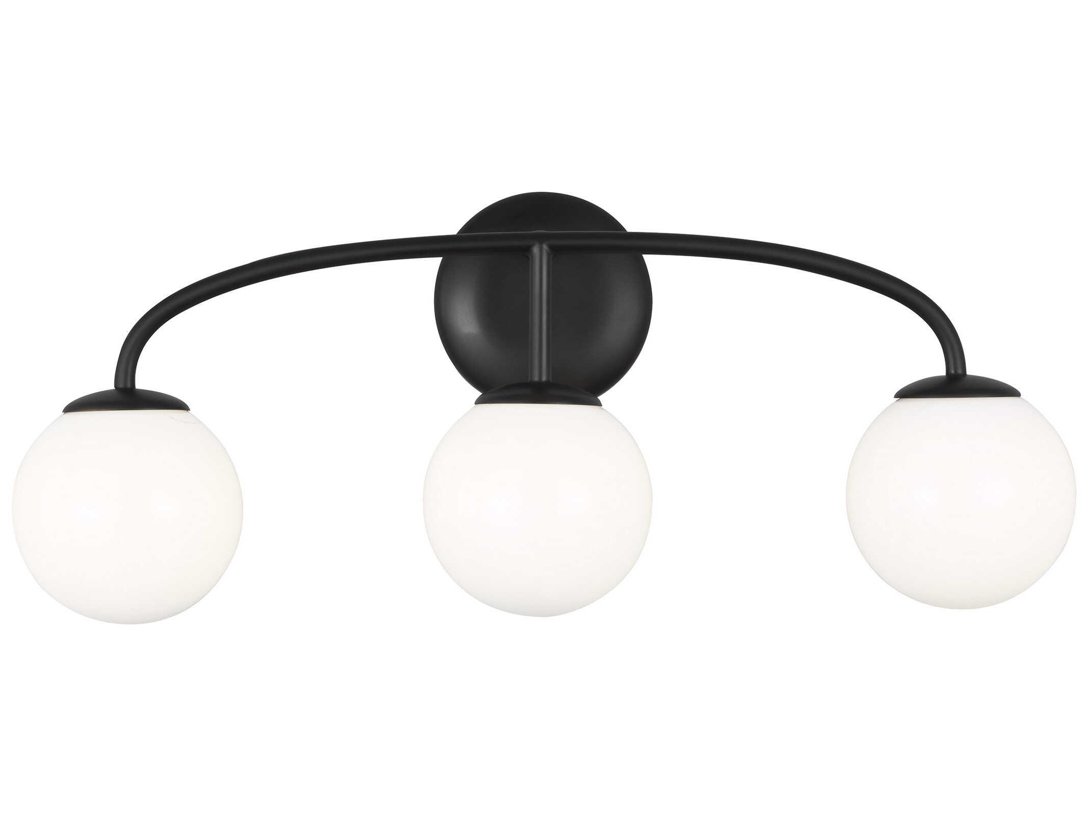 Visual Comfort Studio Galassia 3-Light Midnight Black Vanity Light