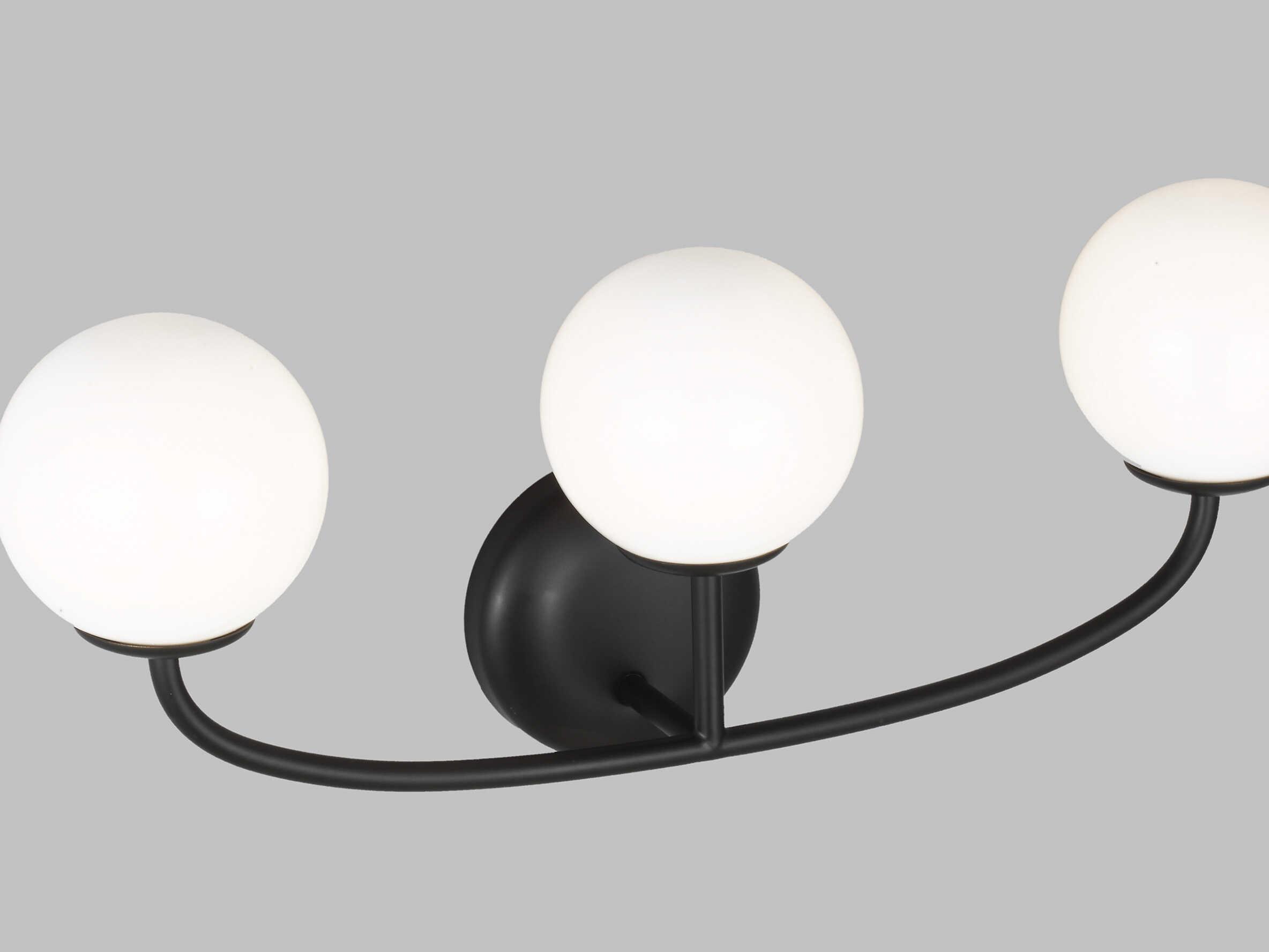 Visual Comfort Studio Galassia 3-Light Midnight Black Vanity Light