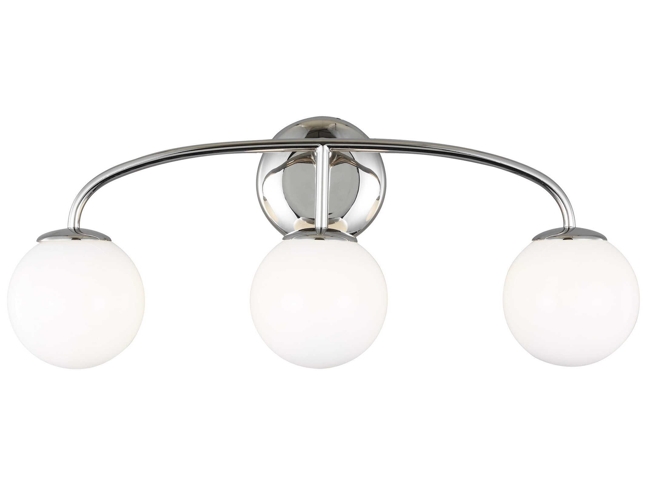 Visual Comfort Studio Galassia 3-Light Polished Nickel Vanity Light