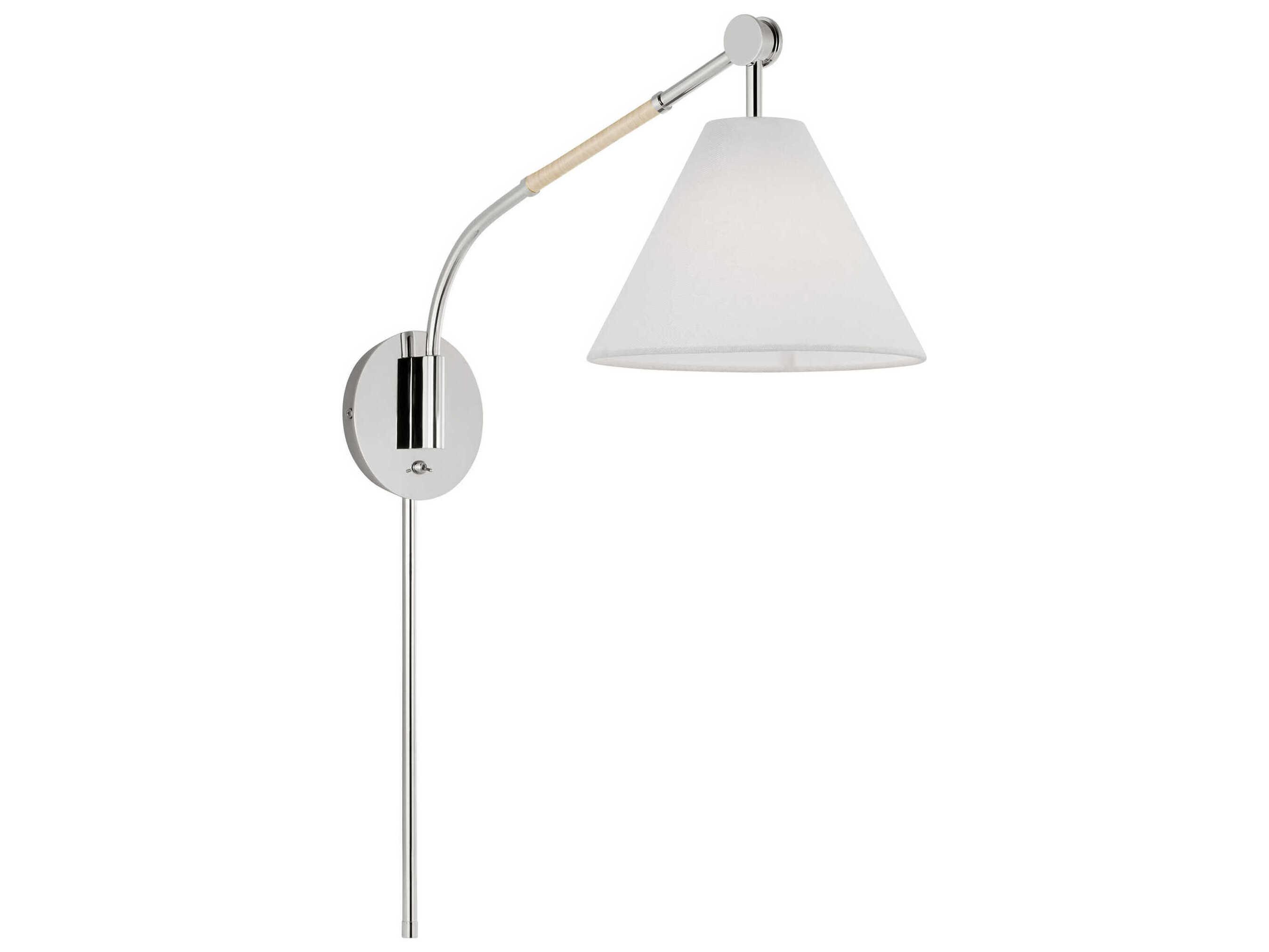 Visual Comfort Studio Remy 1-Light Polished Nickel Swing Wall Sconce
