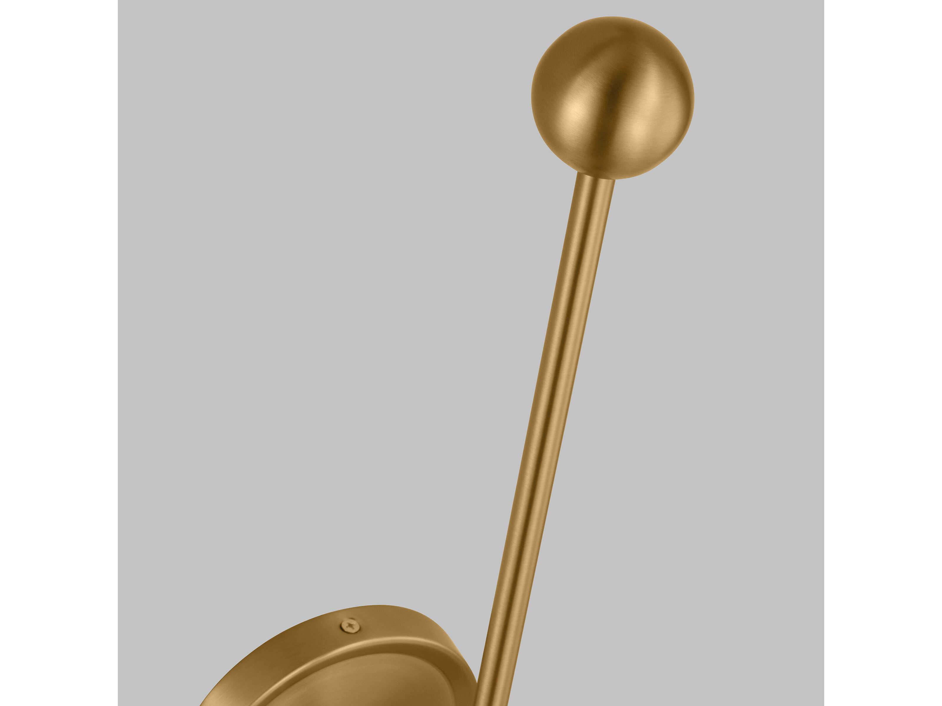 Visual Comfort Studio Cosmo 1-Light Midnight Black Burnished Brass Wall Sconce